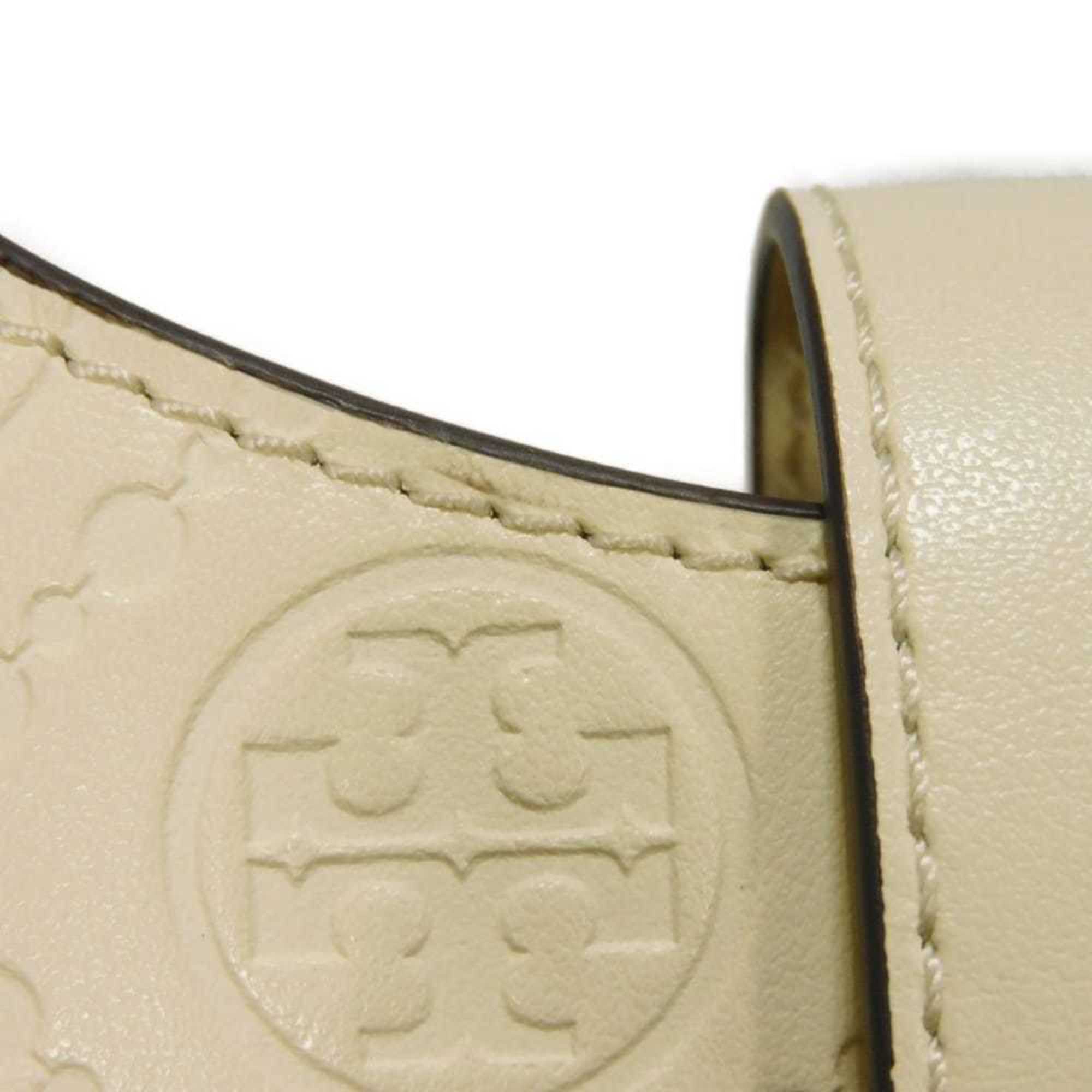 Tory Burch Cream White Leather Shoulder Bag (Pre-Owned)