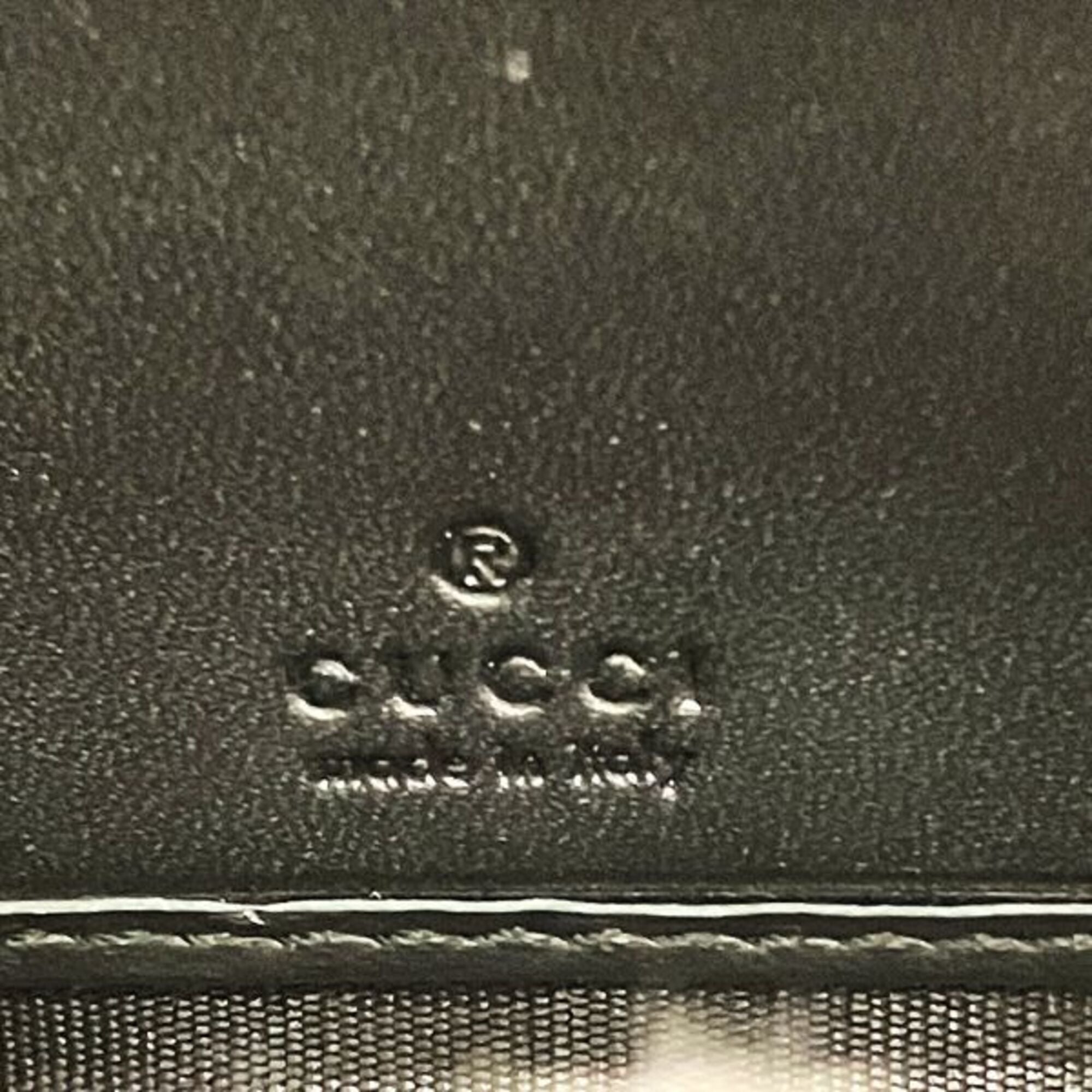 Gucci Black Leather Long Wallet (Bi-Fold) (Pre-Owned)