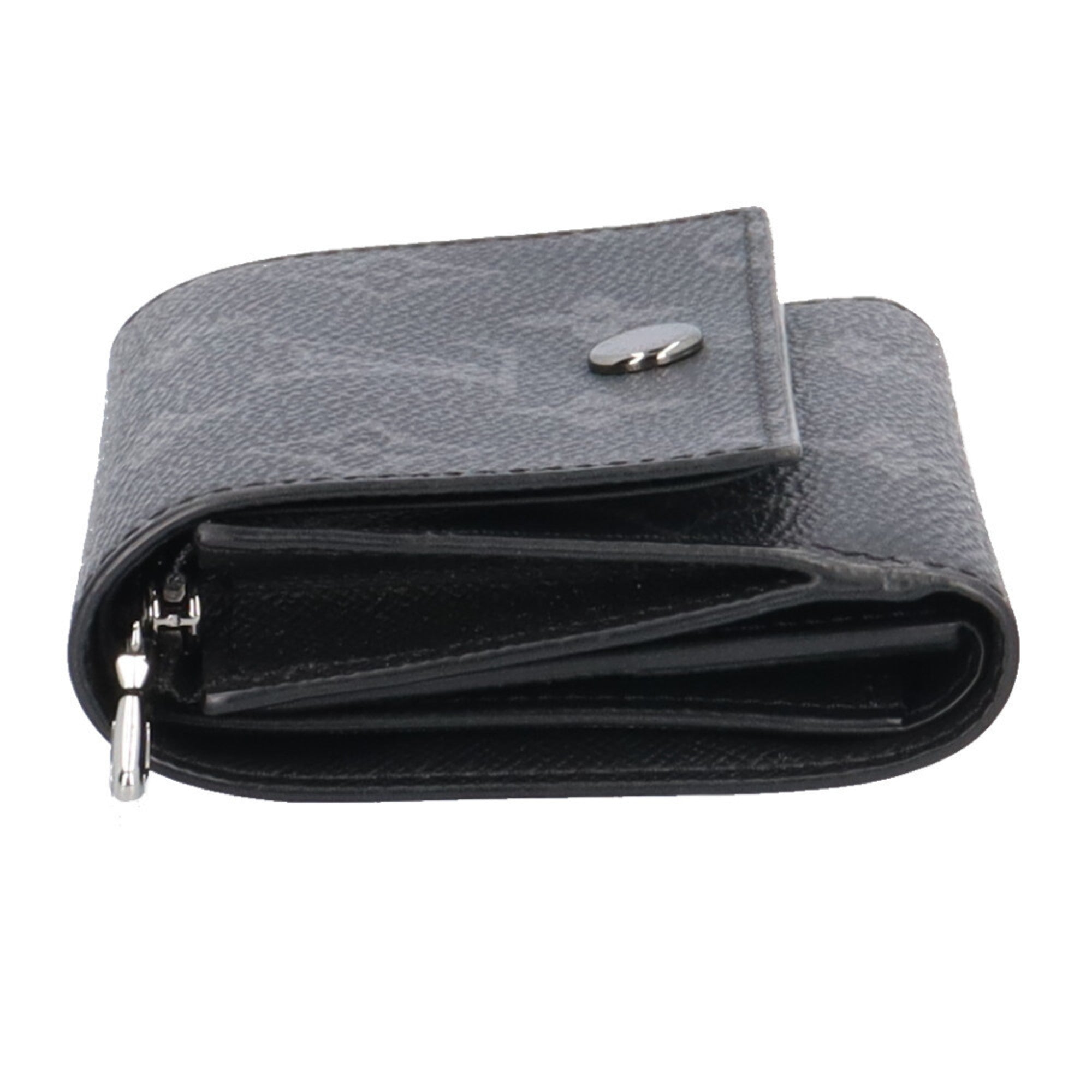 Louis Vuitton Black Monogram Eclipse Wallet (Tri-Fold) (Pre-Owned)
