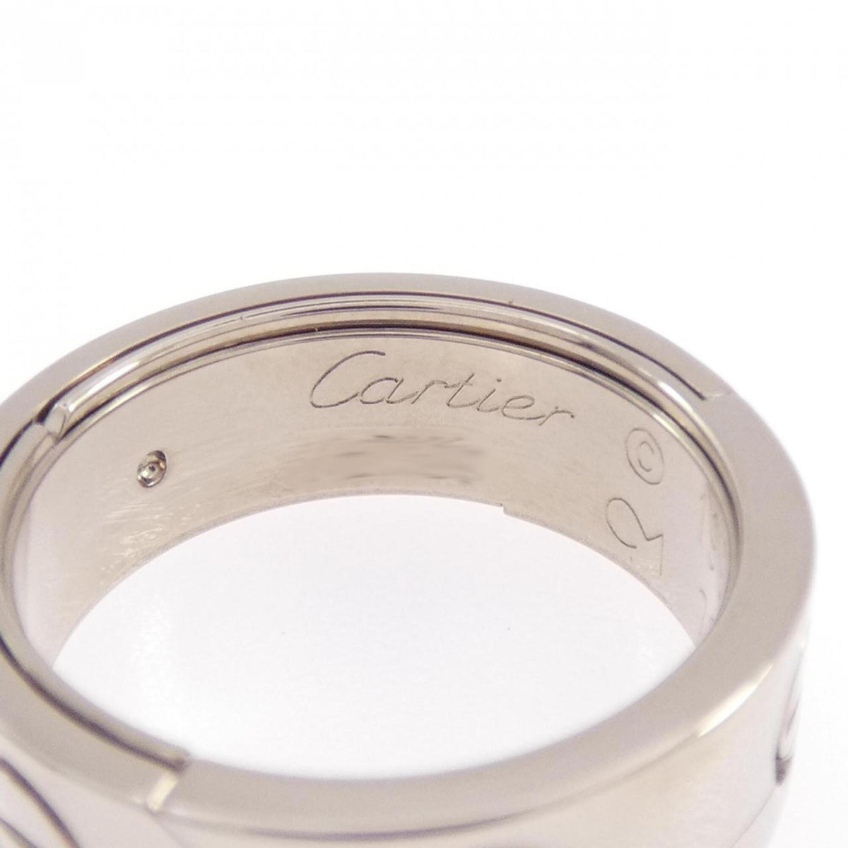 Cartier White Gold White Gold (18K) Band Ring (Pre-Owned)