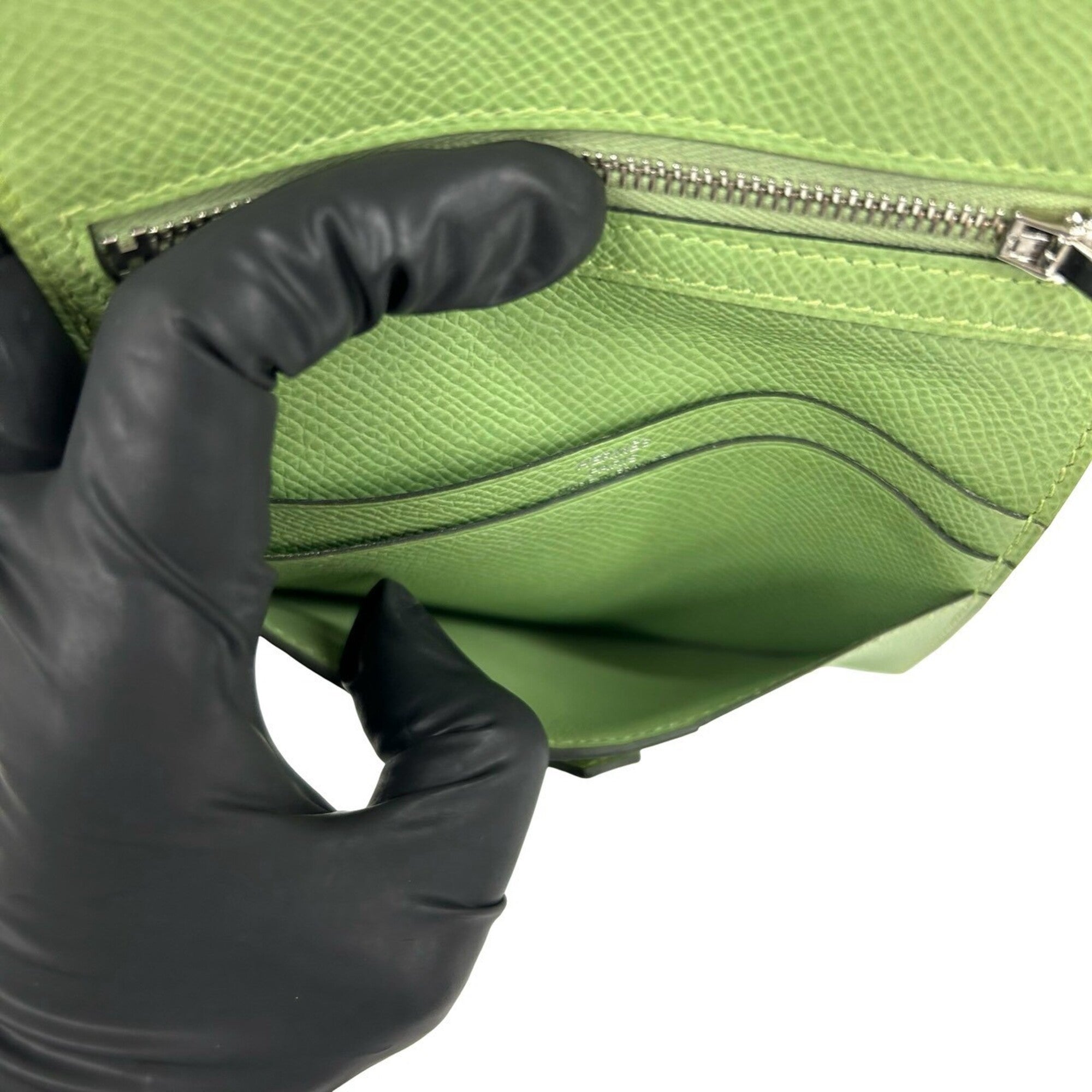 Hermes Green Epsom Leather Wallet (Bi-Fold) (Pre-Owned)