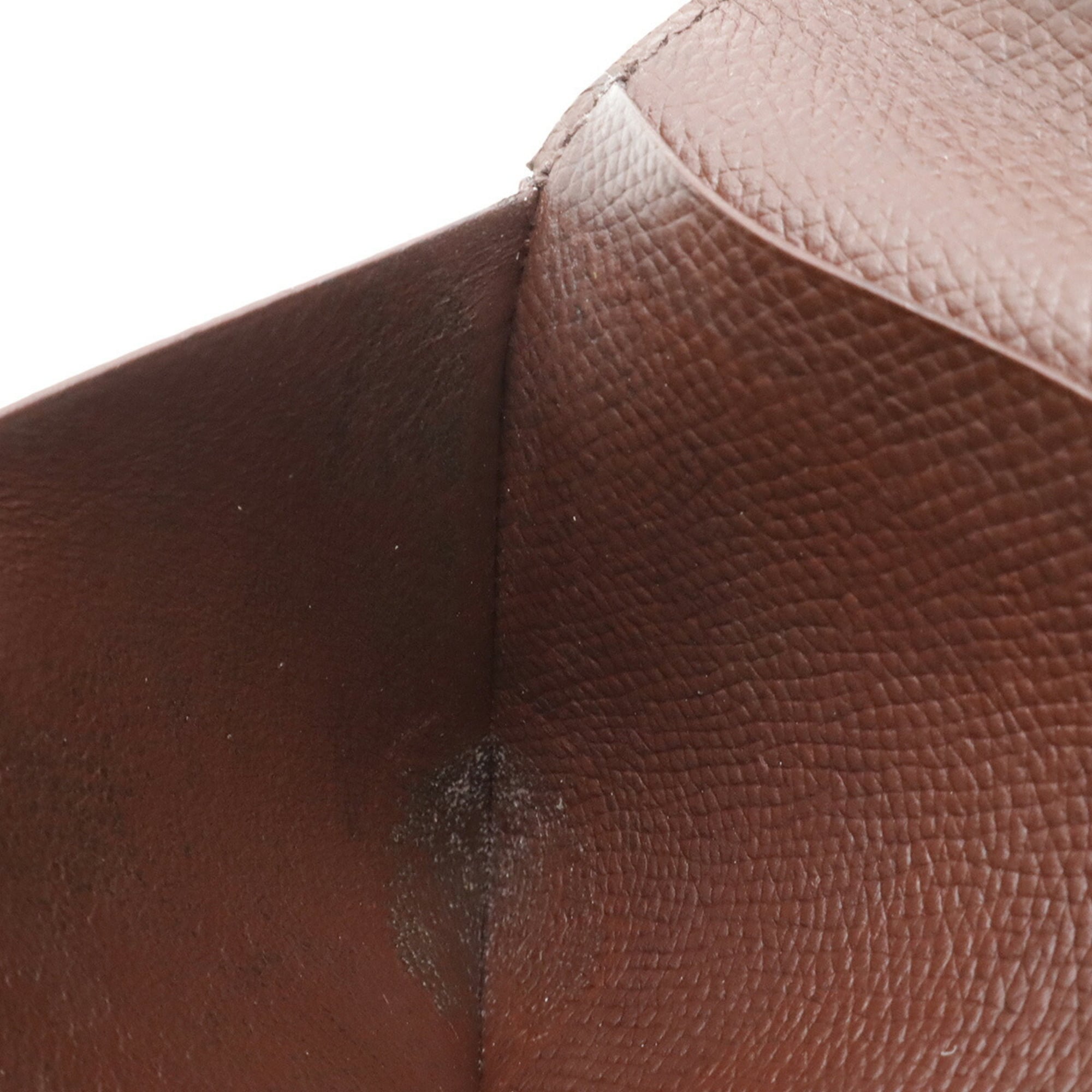 Hermes Dark Brown Epsom Leather Long Wallet (Bi-Fold) (Pre-Owned)