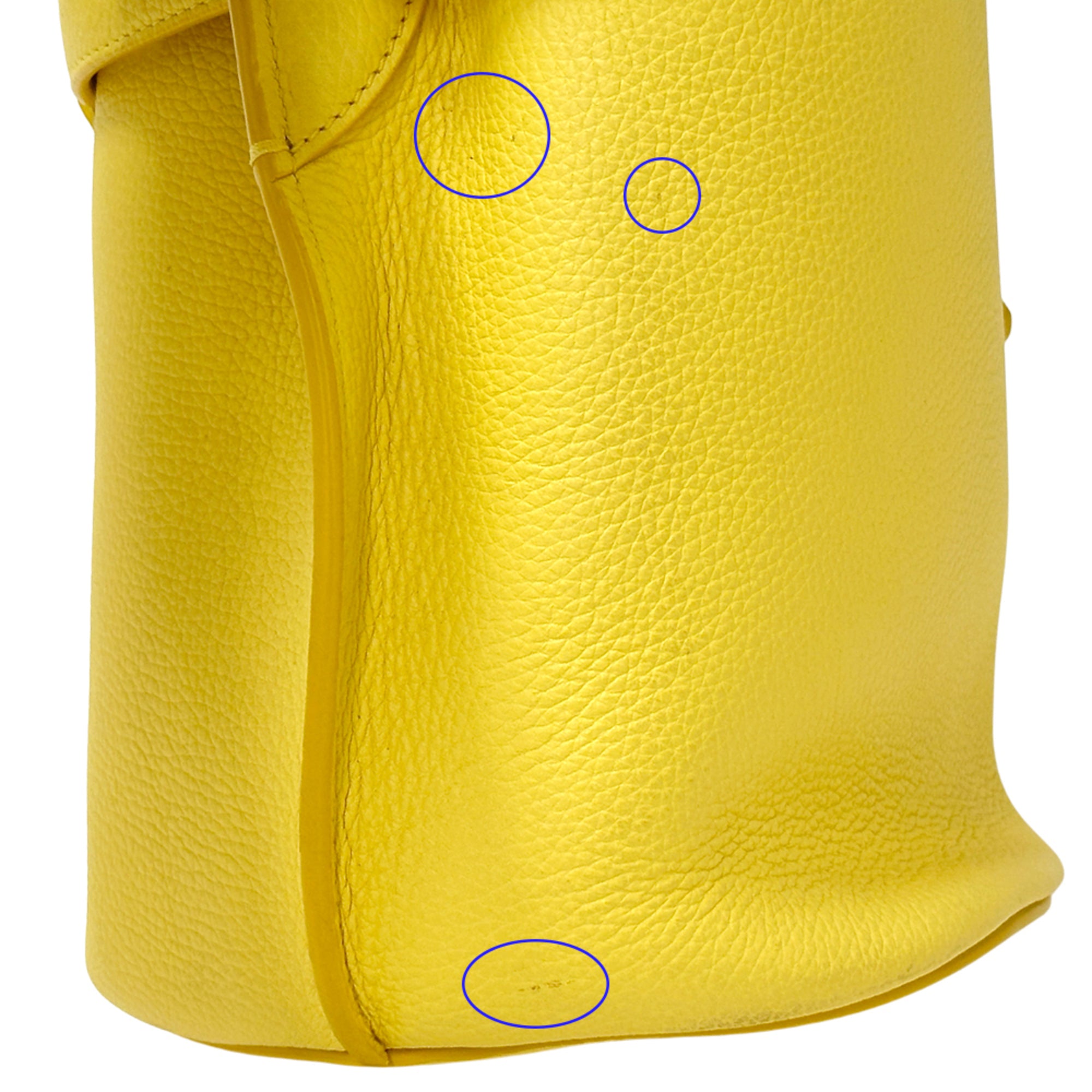 Celine Yellow Leather Handbag Shoulder Bag (Pre-Owned)