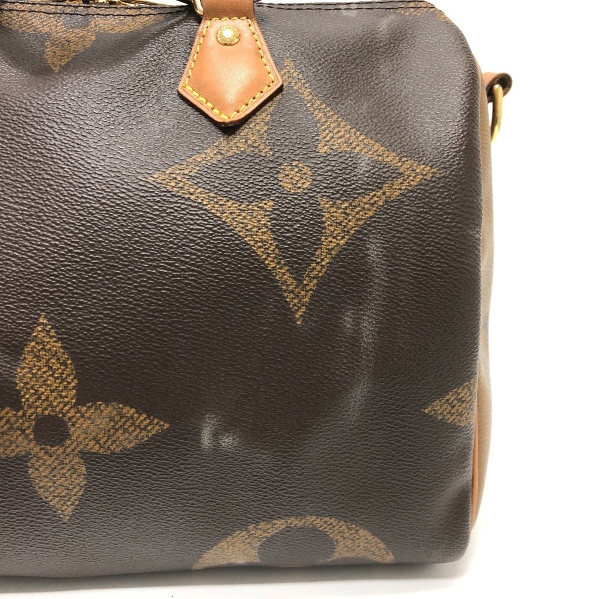 Louis Vuitton Brown Galle Monogram Monogram Boston Bag Handbag (Pre-Owned)