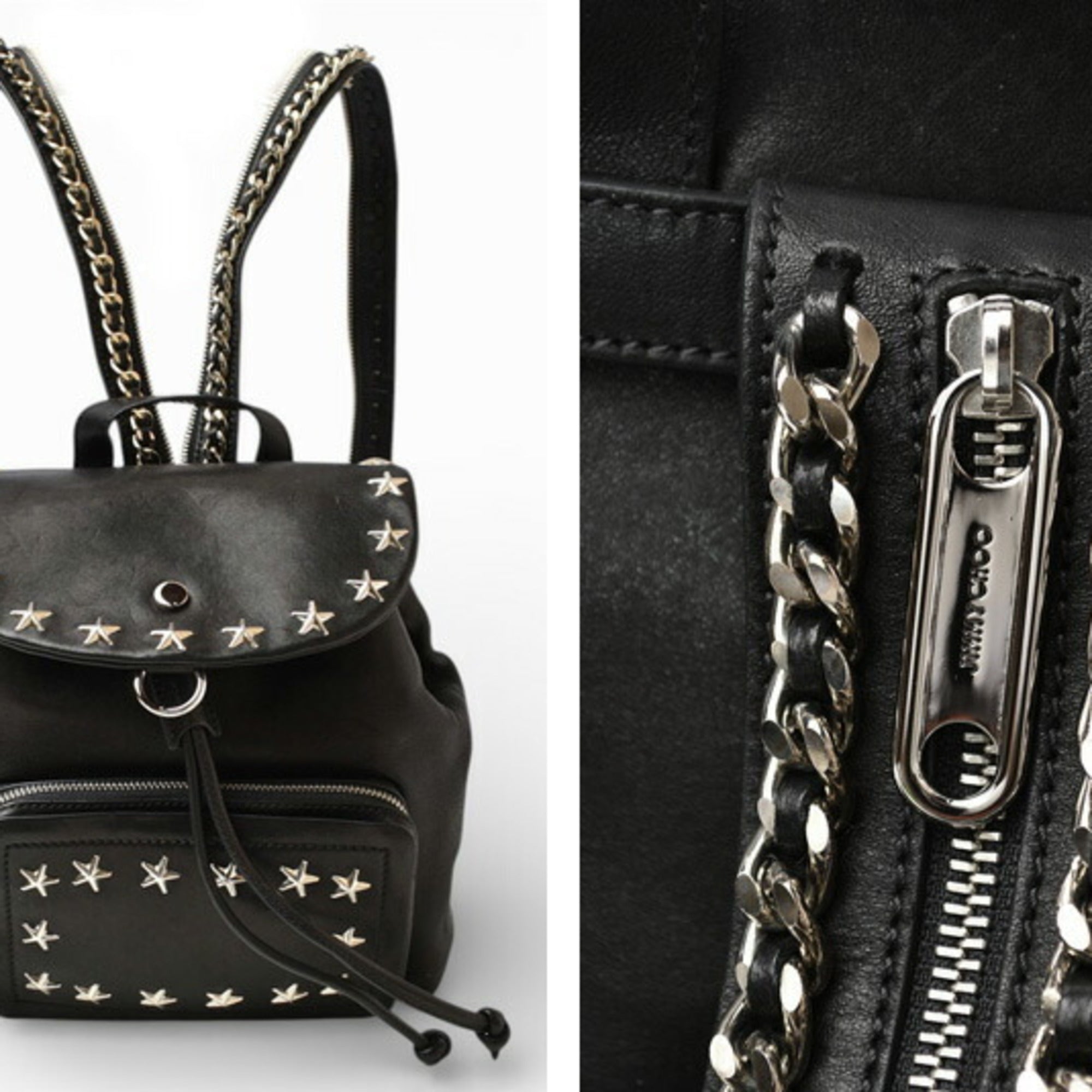 Jimmy Choo Black Leather Backpack (Pre-Owned)