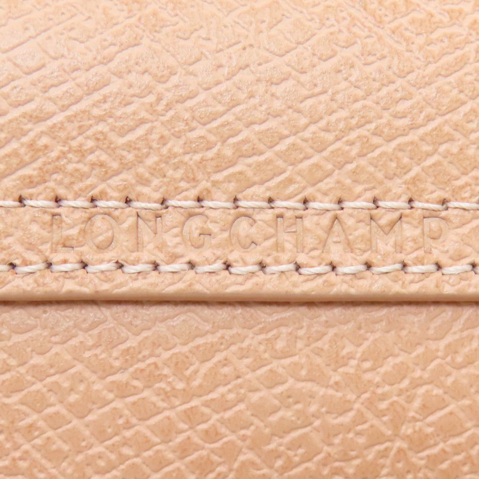 Longchamp Pink Leather Shoulder Bag (Pre-Owned)