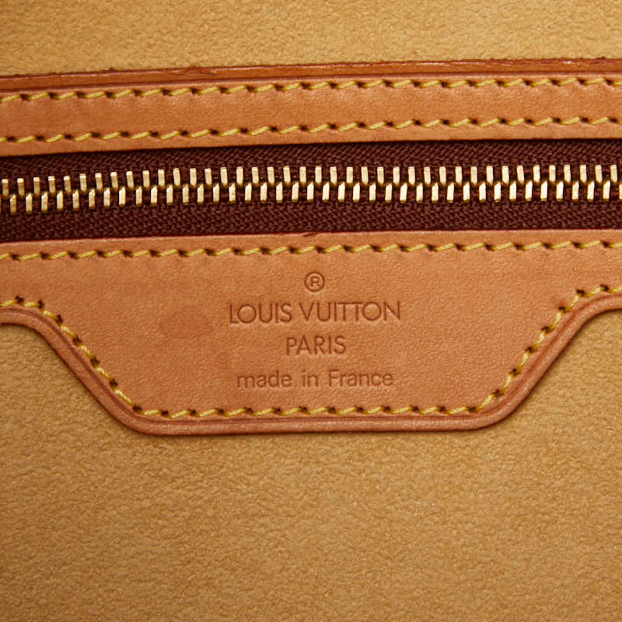 Louis Vuitton Brown Pvc Leather Tote Bag (Pre-Owned)