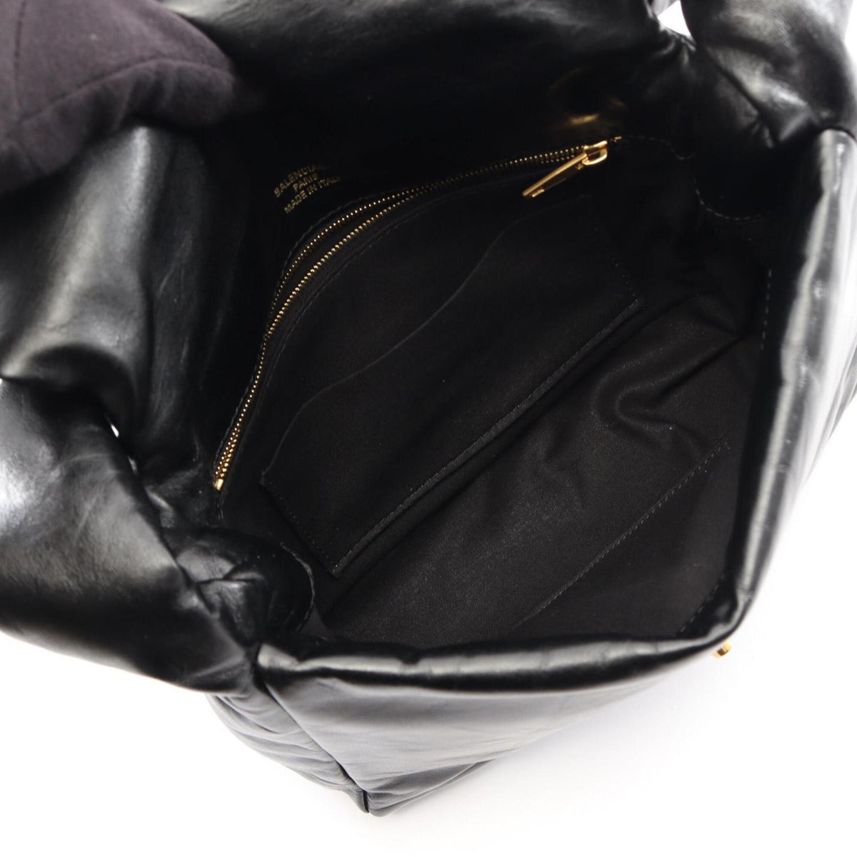 Balenciaga Black Leather Handbag Shoulder Bag (Pre-Owned)