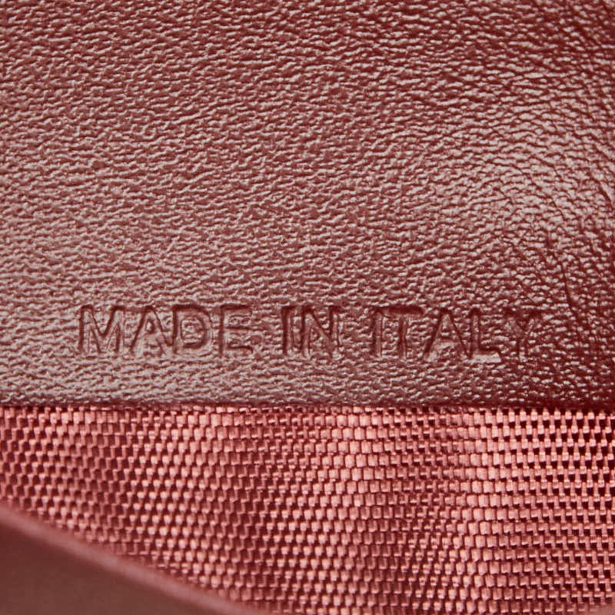 Cartier Red Color Wine Red Leather Wallet (Bi-Fold) (Pre-Owned)