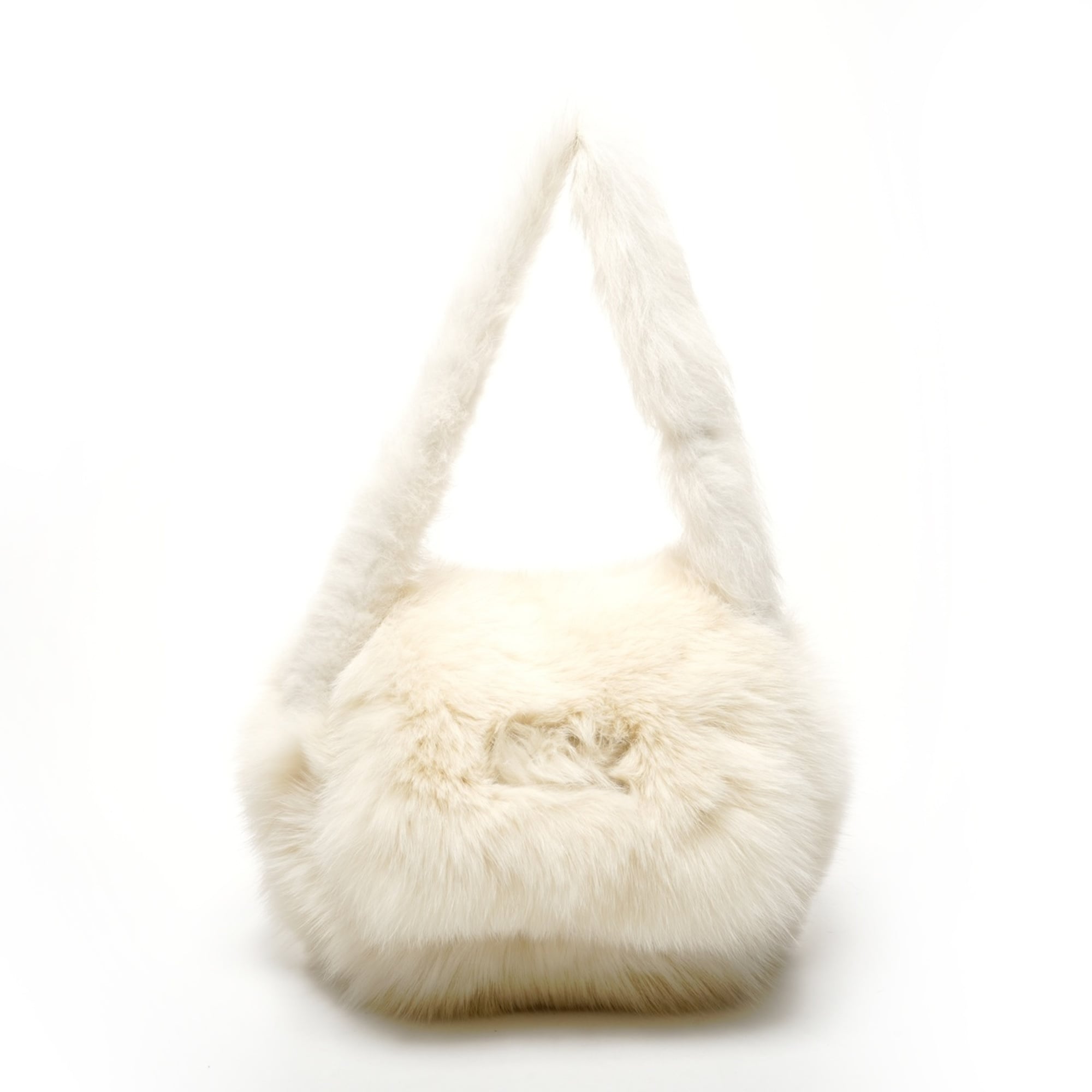 Fendi Ivory Fur Shoulder Bag (Pre-Owned)