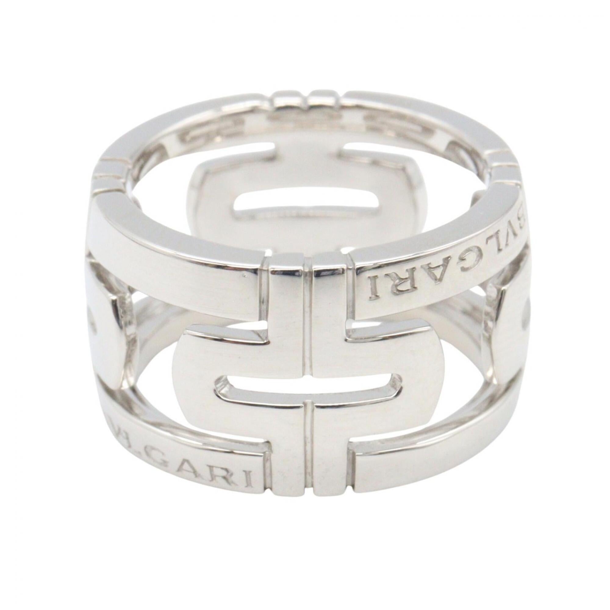 Bvlgari Silver White Gold (18K) Band Ring (Pre-Owned)
