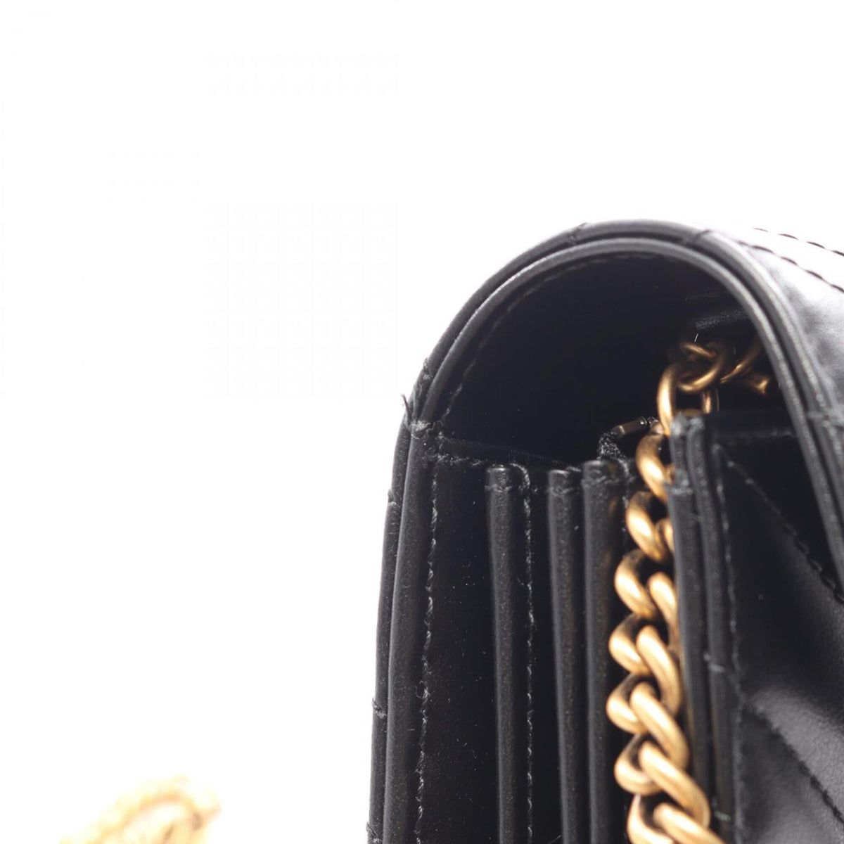 Gucci Black Leather Handbag Shoulder Bag (Pre-Owned)
