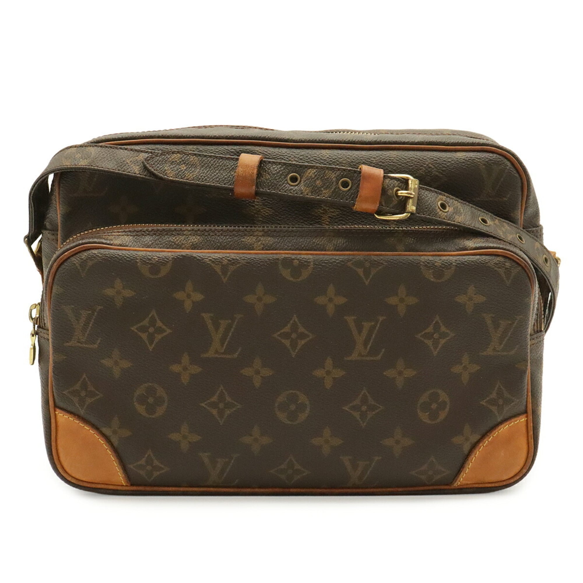 Louis Vuitton Brown Monogram Canvas Pvc Coated Canvas Handbag Messenger Bag Shoulder Bag (Pre-Owned)