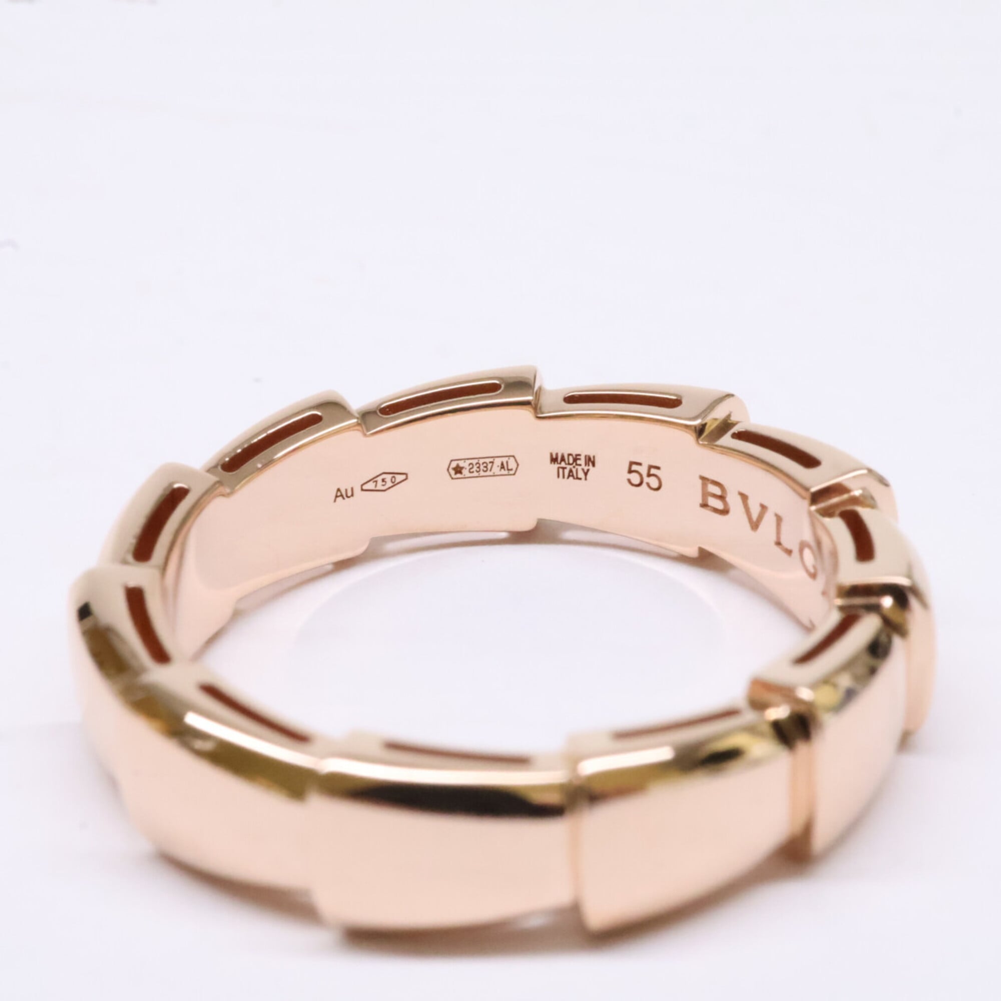 Bvlgari Rose Gold Rose Gold (18K) Band Ring (Pre-Owned)