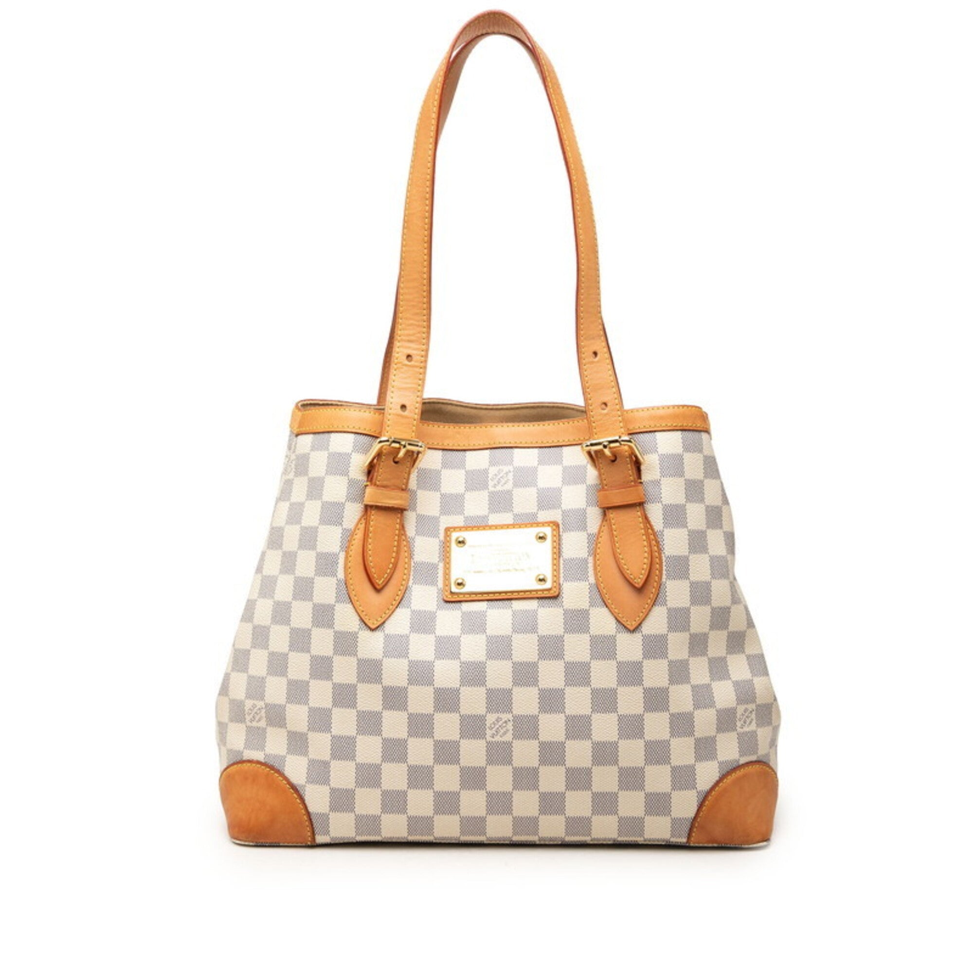 Louis Vuitton White Pvc Leather Shoulder Bag Tote Bag (Pre-Owned)