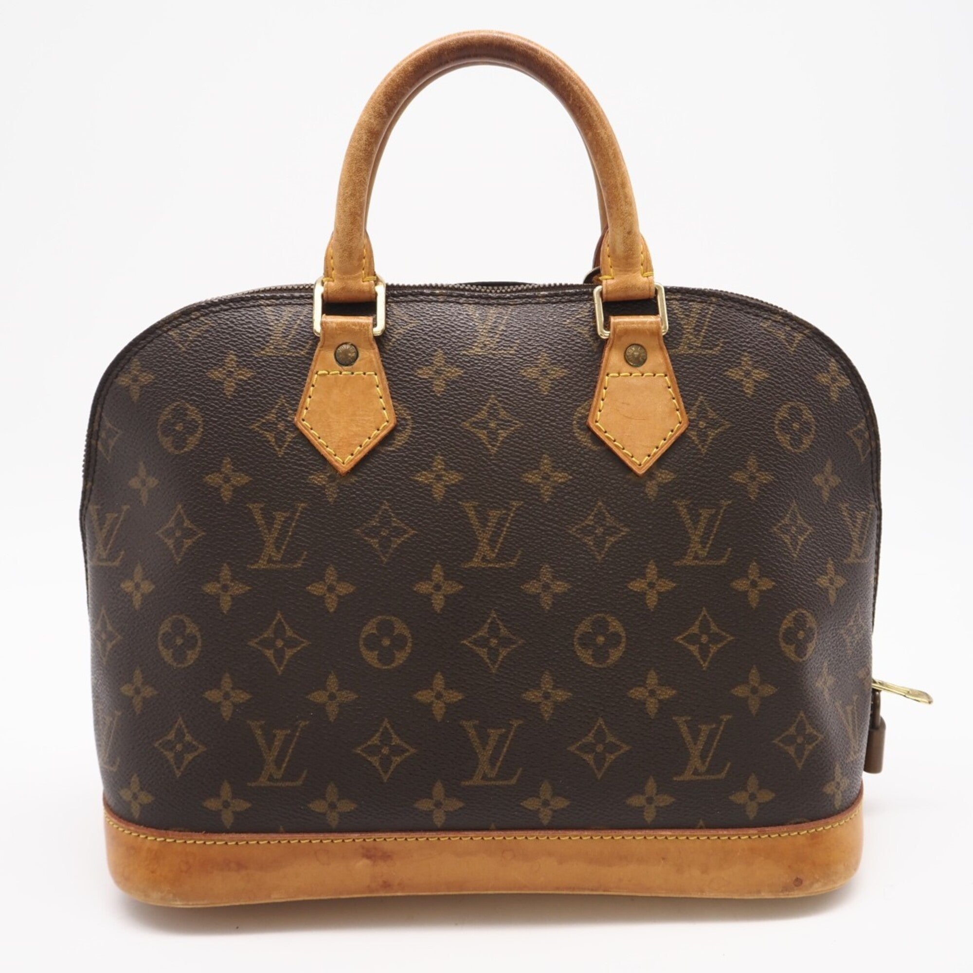 Louis Vuitton Brown Coated Canvas Leather Handbag (Pre-Owned)