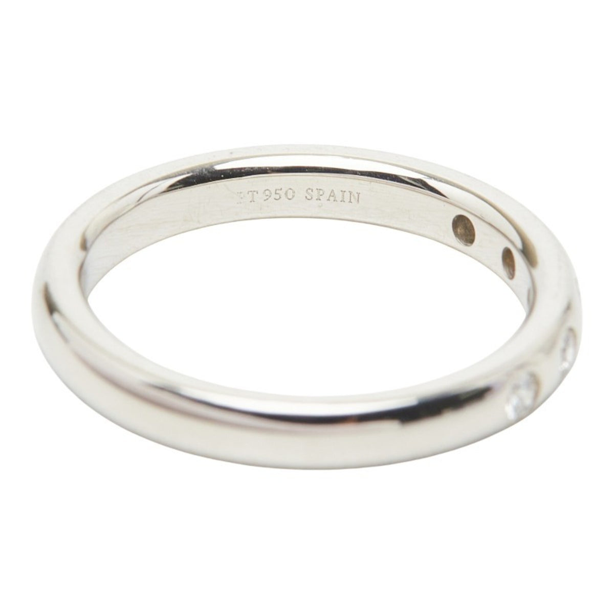 Tiffany Platinum Platinum 950 Band Ring (Pre-Owned)