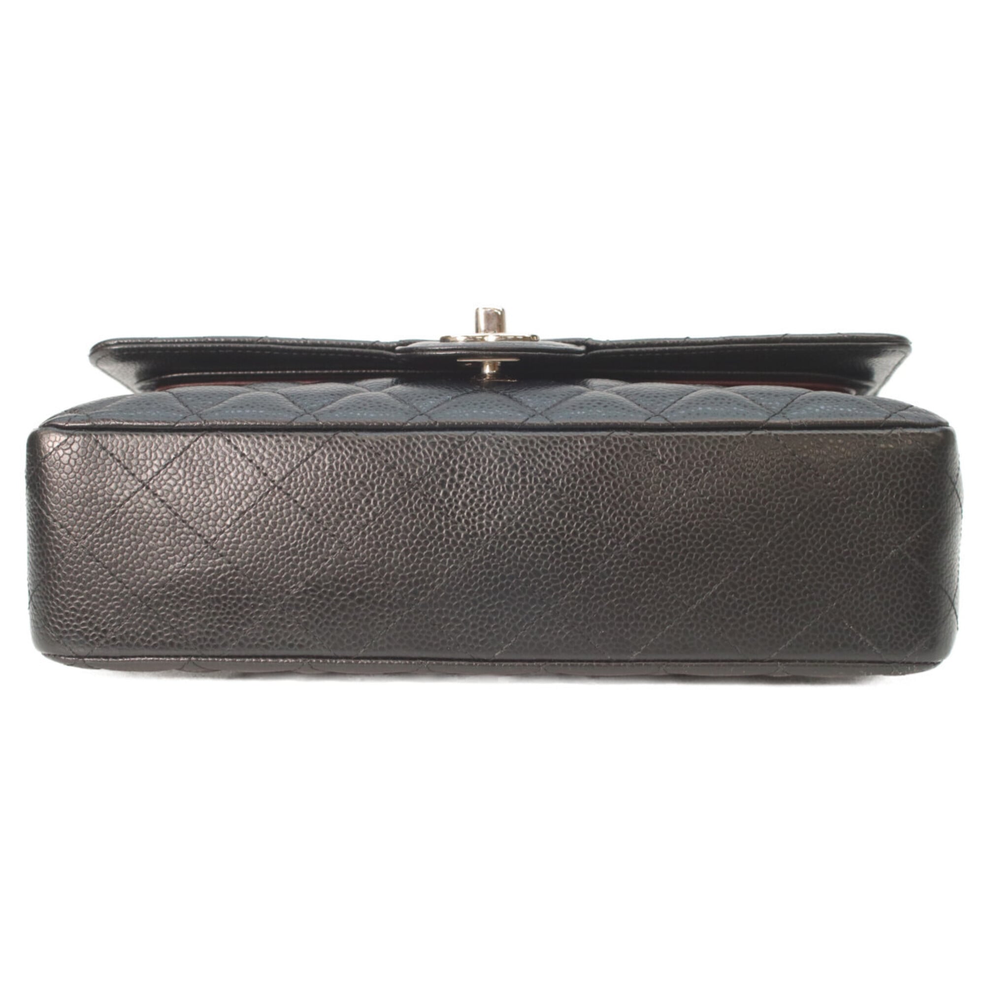 Chanel Matelasse Black Grained Calfskin Shoulder Bag (Pre-Owned)