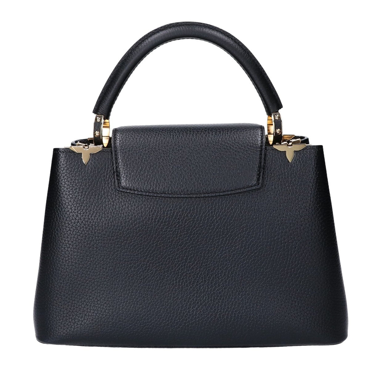 Louis Vuitton Black Leather Handbag (Pre-Owned)