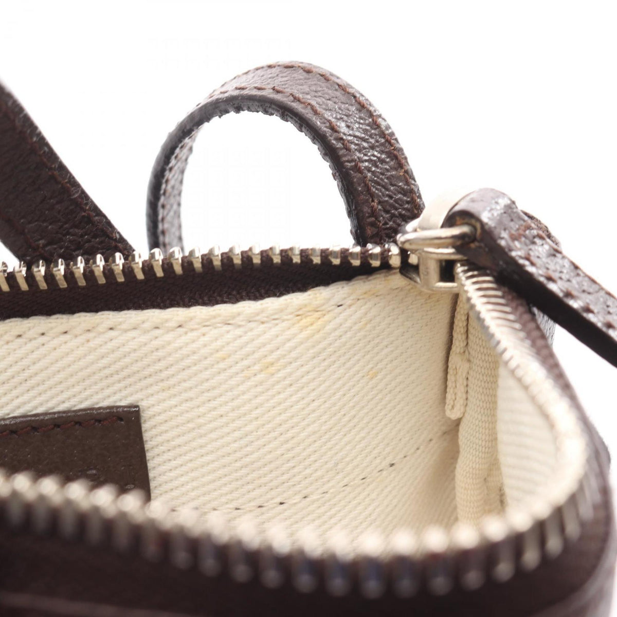 Bvlgari Beige Brown White Canvas Leather Handbag Shoulder Bag (Pre-Owned)