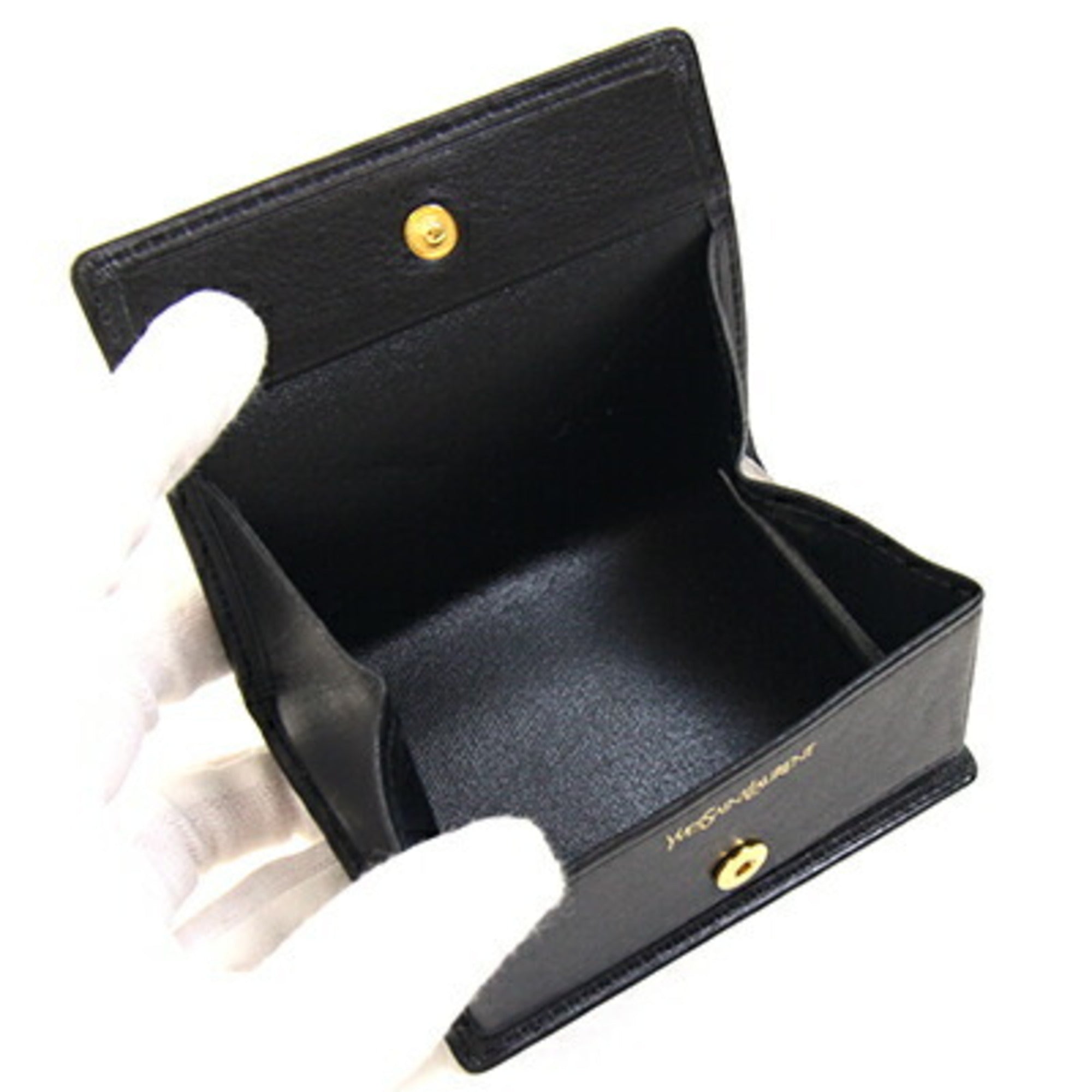 Saint Laurent Black Coin Purse/Coin Case (Pre-Owned)