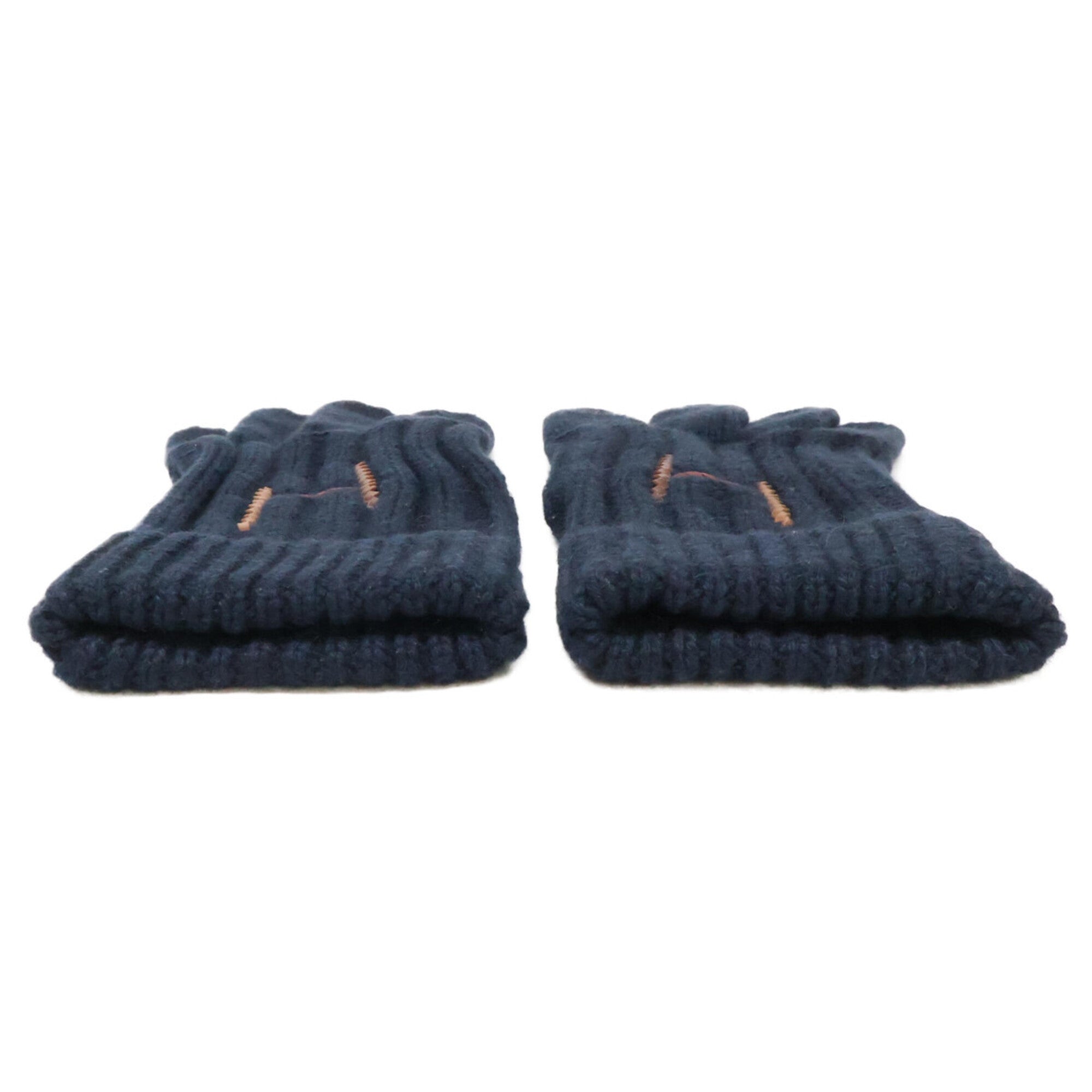 Hermes Navy Cashmere Warm Gloves (Pre-Owned)