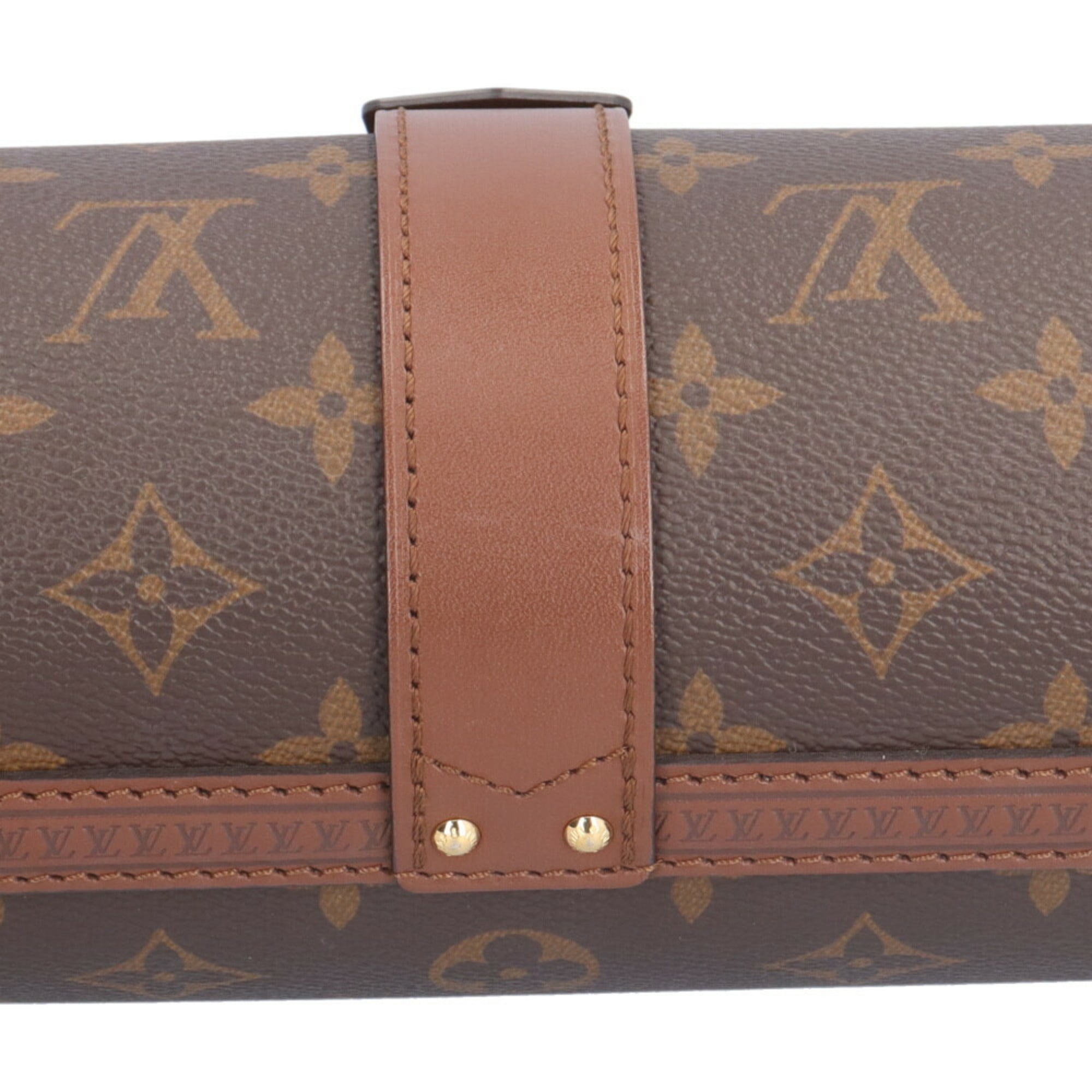 Louis Vuitton Brown Monogram Canvas Shoulder Bag (Pre-Owned)