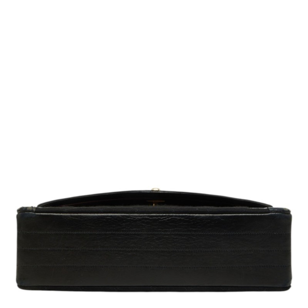 Chanel Black Cotton Leather Shoulder Bag (Pre-Owned)