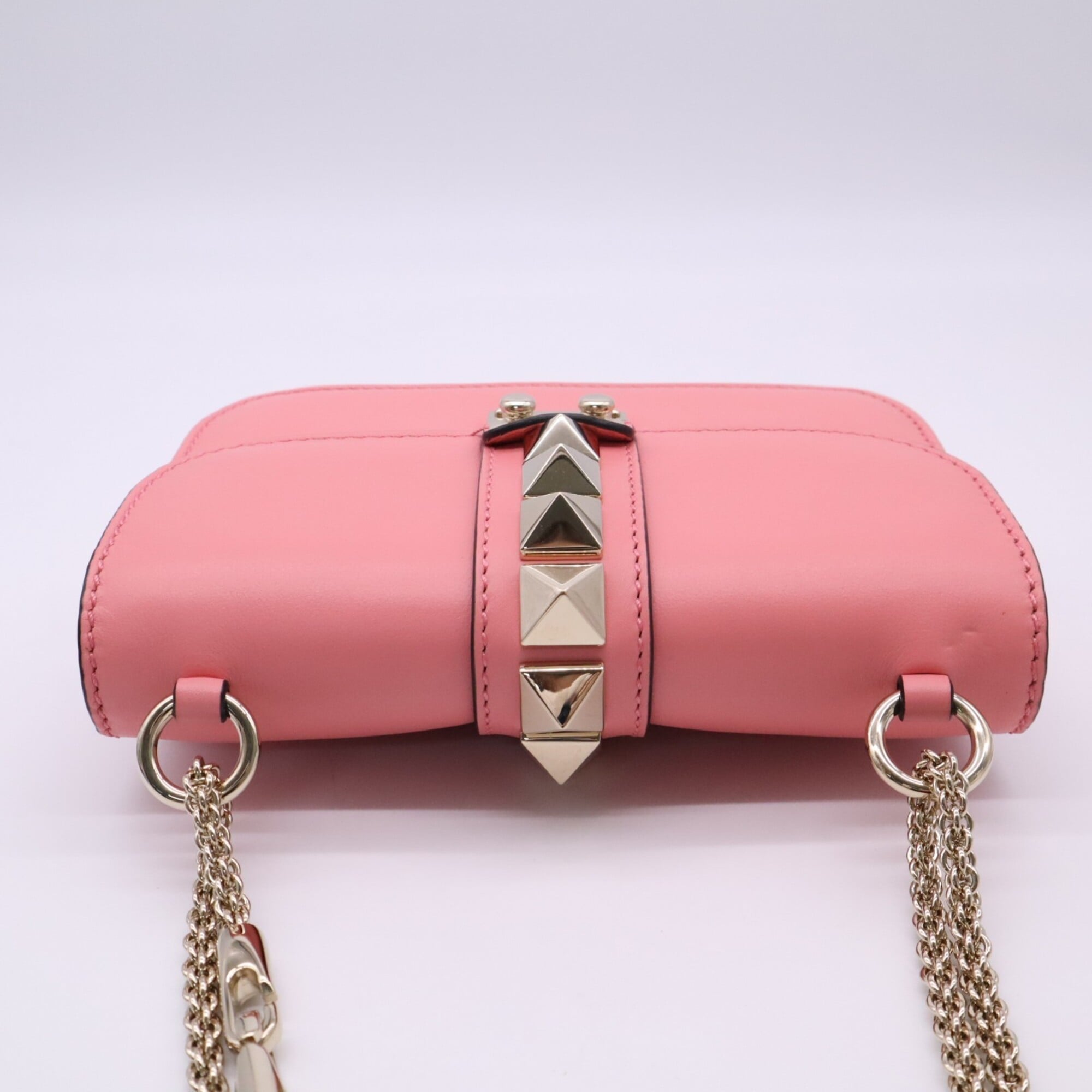 Valentino Pink Leather Shoulder Bag (Pre-Owned)