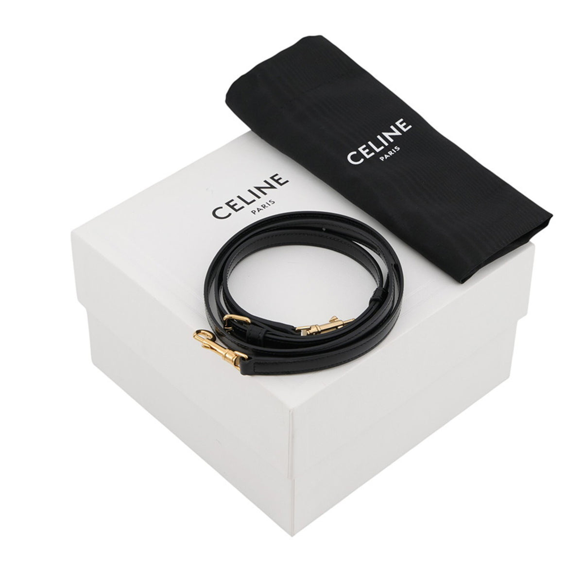 Celine Black Leather Handbag Shoulder Bag (Pre-Owned)