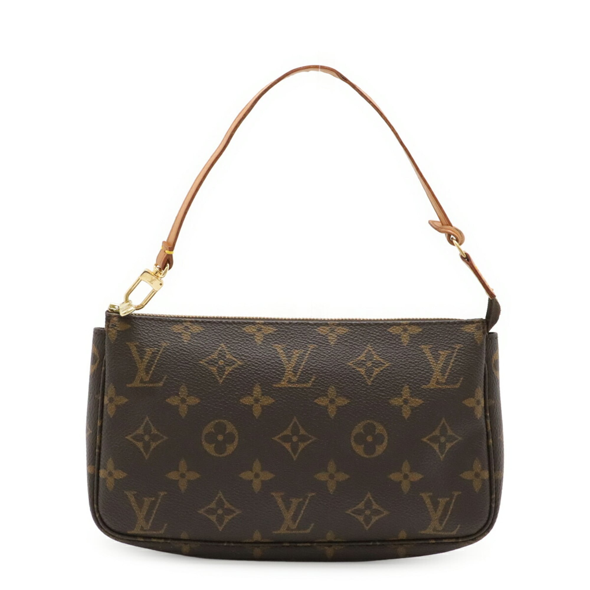 Louis Vuitton Brown Monogram Canvas Handbag Pochette Pouch (Pre-Owned)