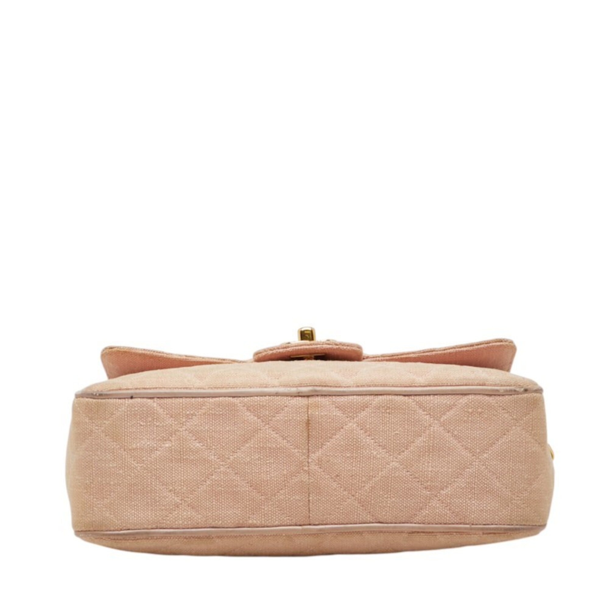 Chanel Pink Grained Calfskin Leather Shoulder Bag (Pre-Owned)