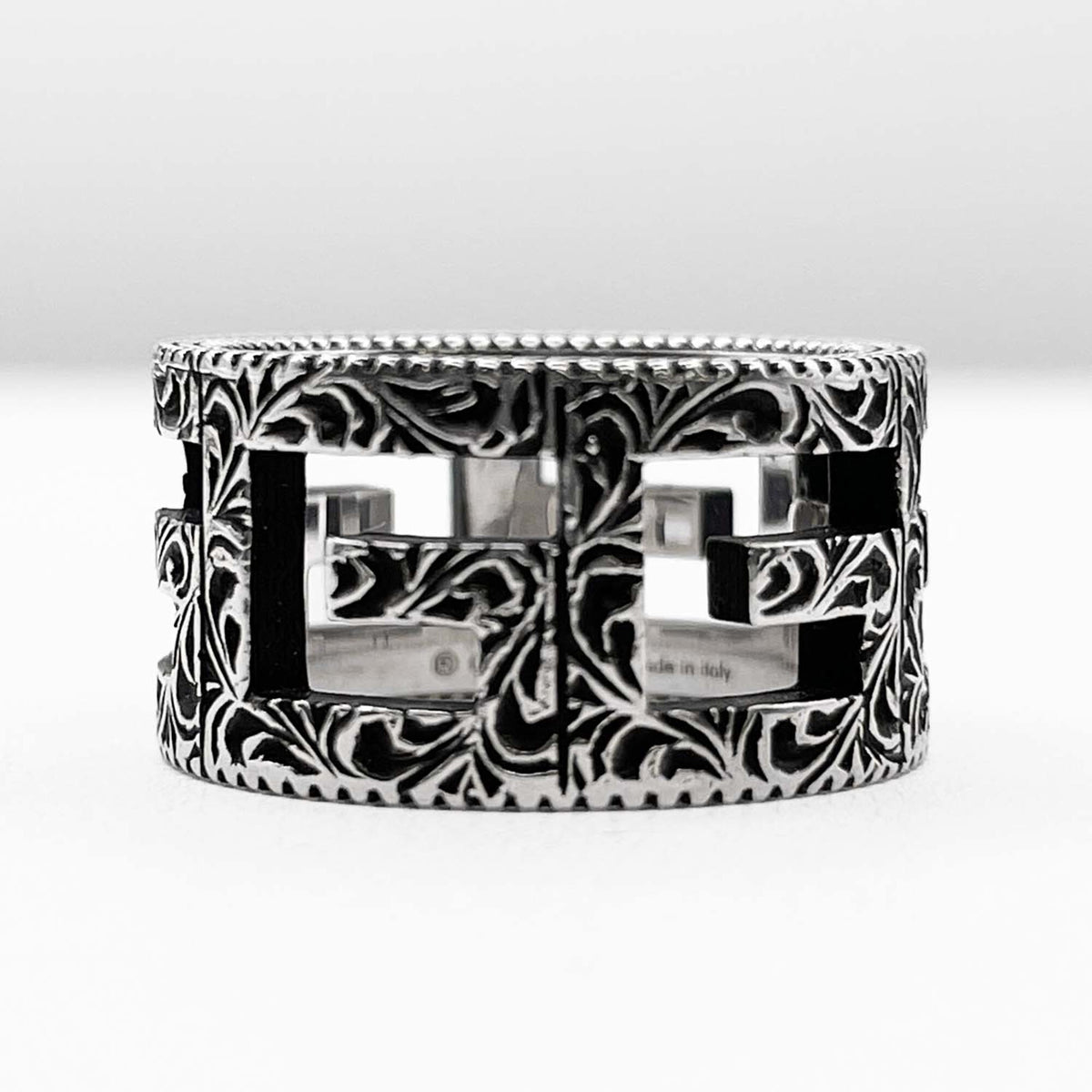 Gucci Silver Silver 925 Band Ring (Pre-Owned)