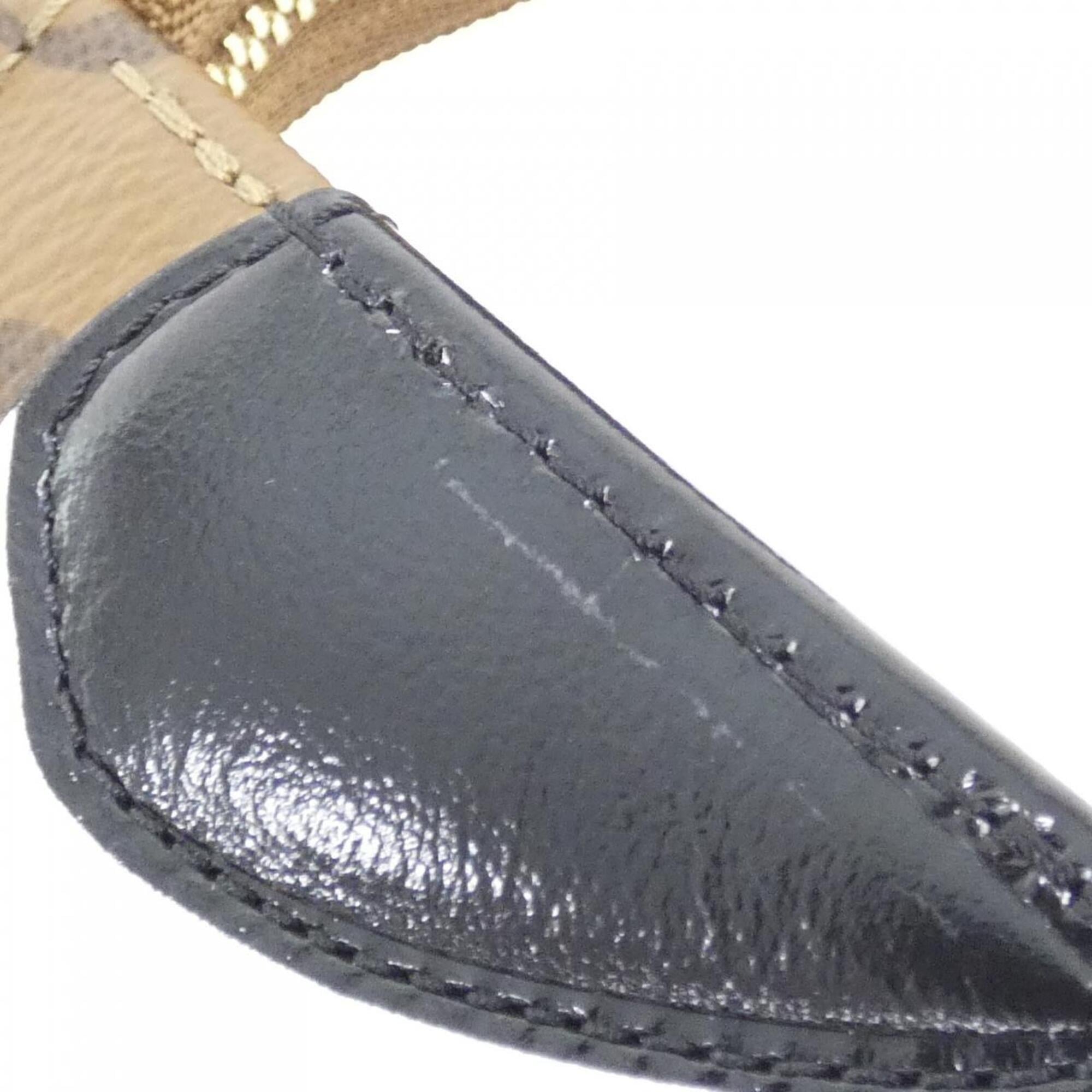 Louis Vuitton Marron Coated Canvas Handbag Pouch (Pre-Owned)
