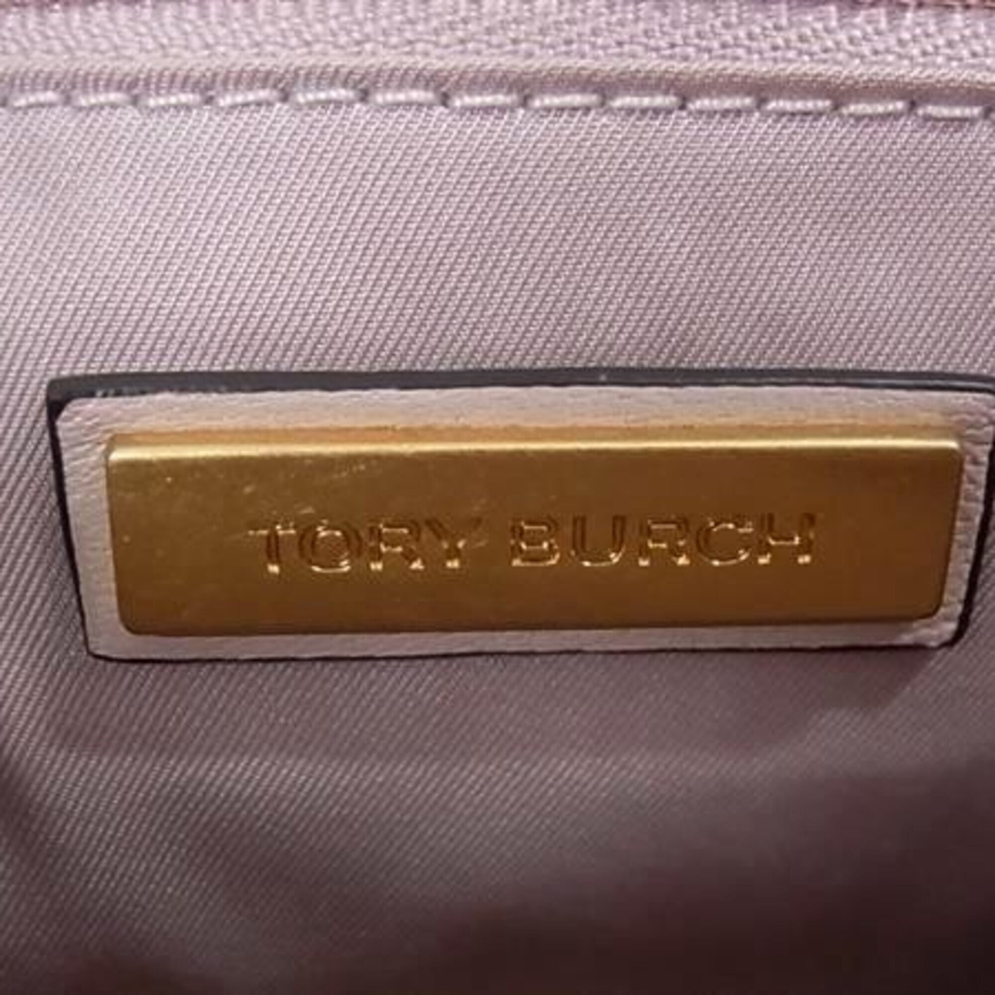 Tory Burch Pink Leather Handbag Shoulder Bag (Pre-Owned)