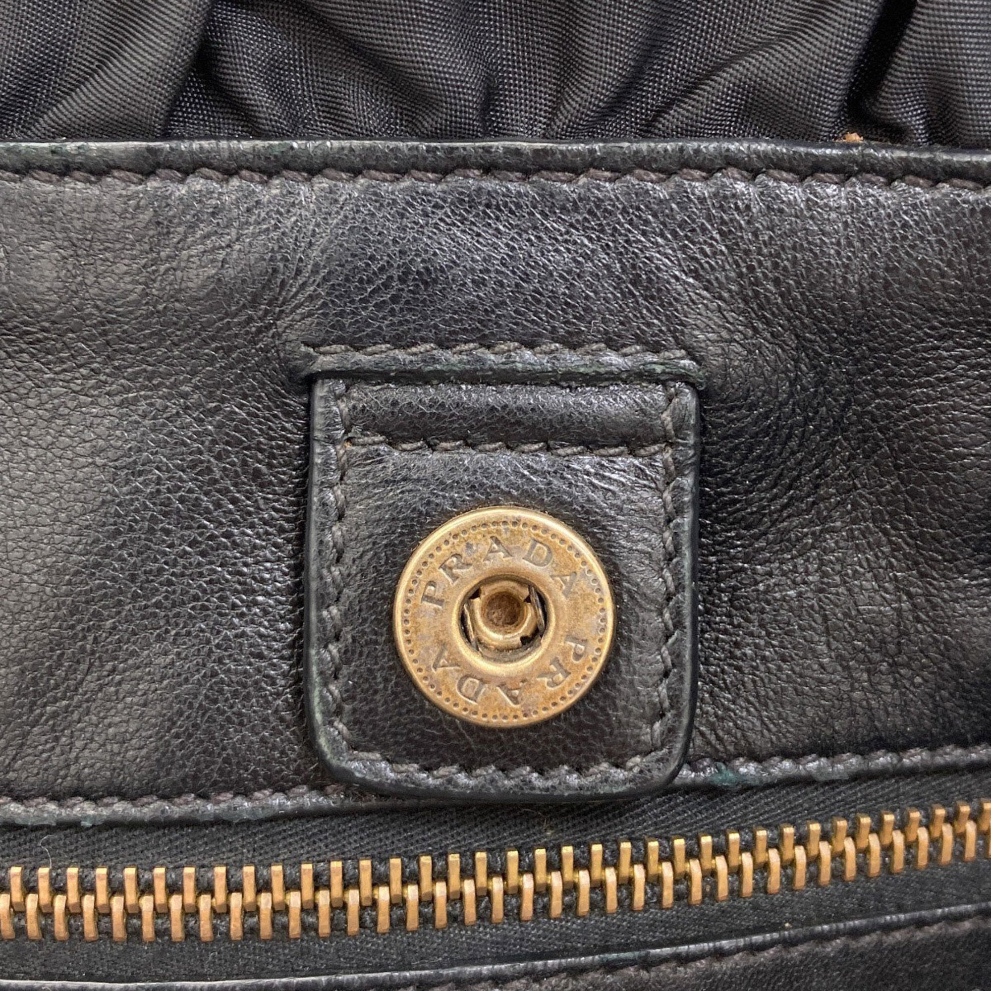 Prada Black Nylon Tote Bag (Pre-Owned)