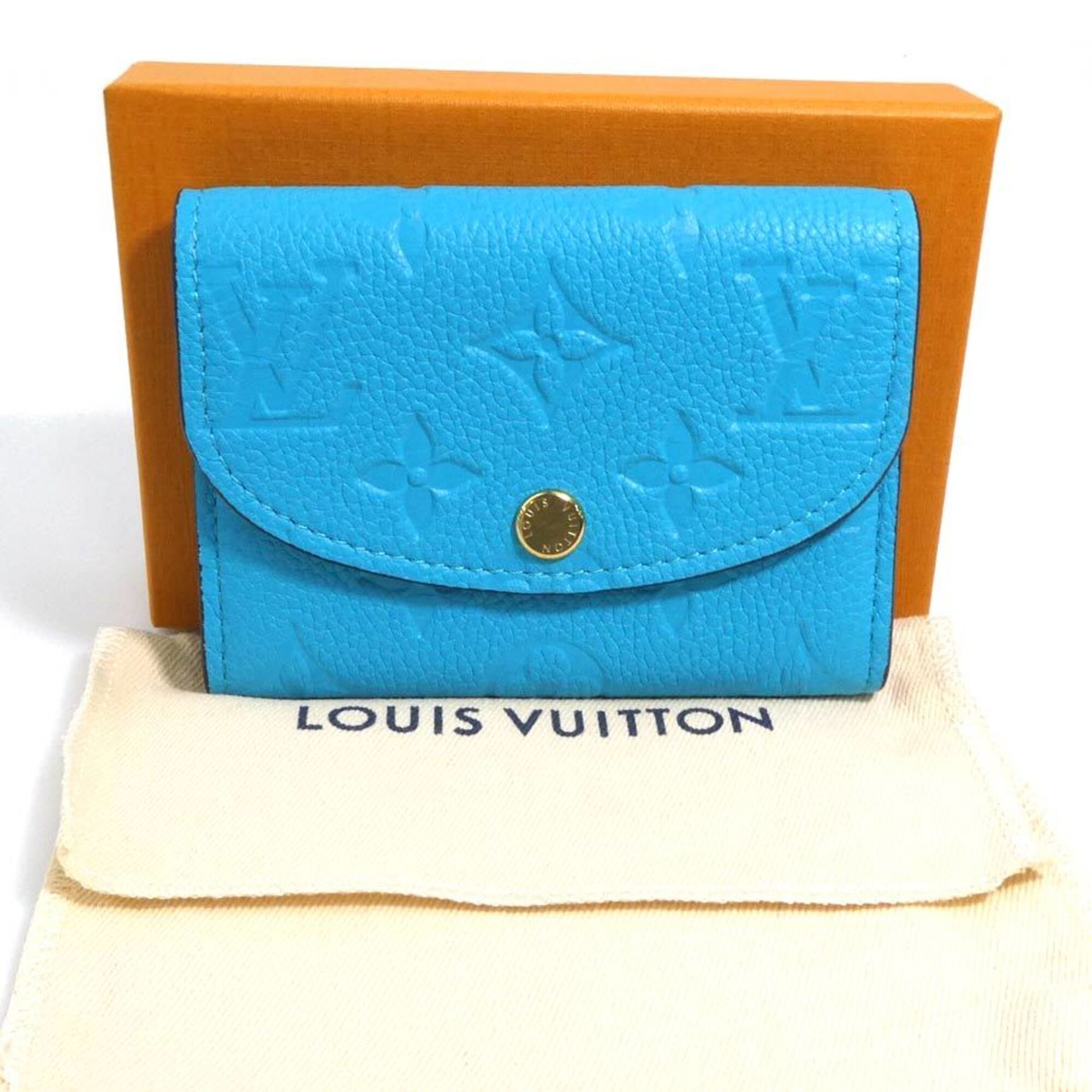 Louis Vuitton Turquoise Monogram Empreinte Coin Purse/Coin Case (Pre-Owned)
