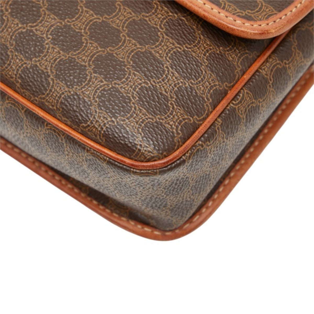 Celine Brown Pvc Leather Shoulder Bag (Pre-Owned)