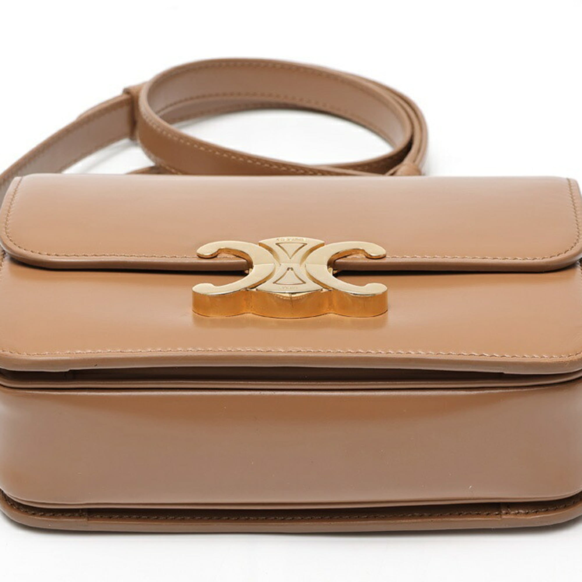 Celine Brown Leather Shoulder Bag (Pre-Owned)