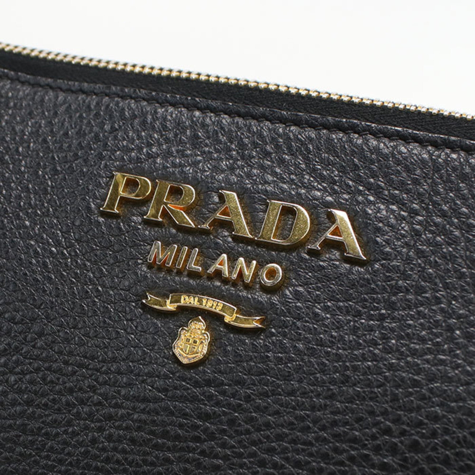 Prada Black Leather Shoulder Bag (Pre-Owned)