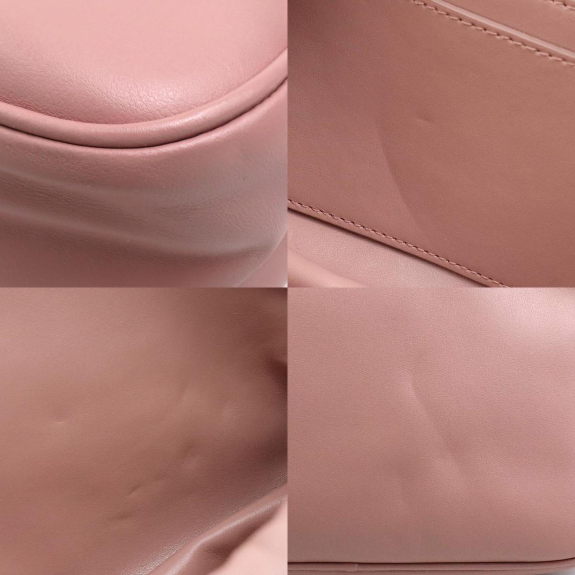 Salvatore Ferragamo Pink Leather Shoulder Bag (Pre-Owned)