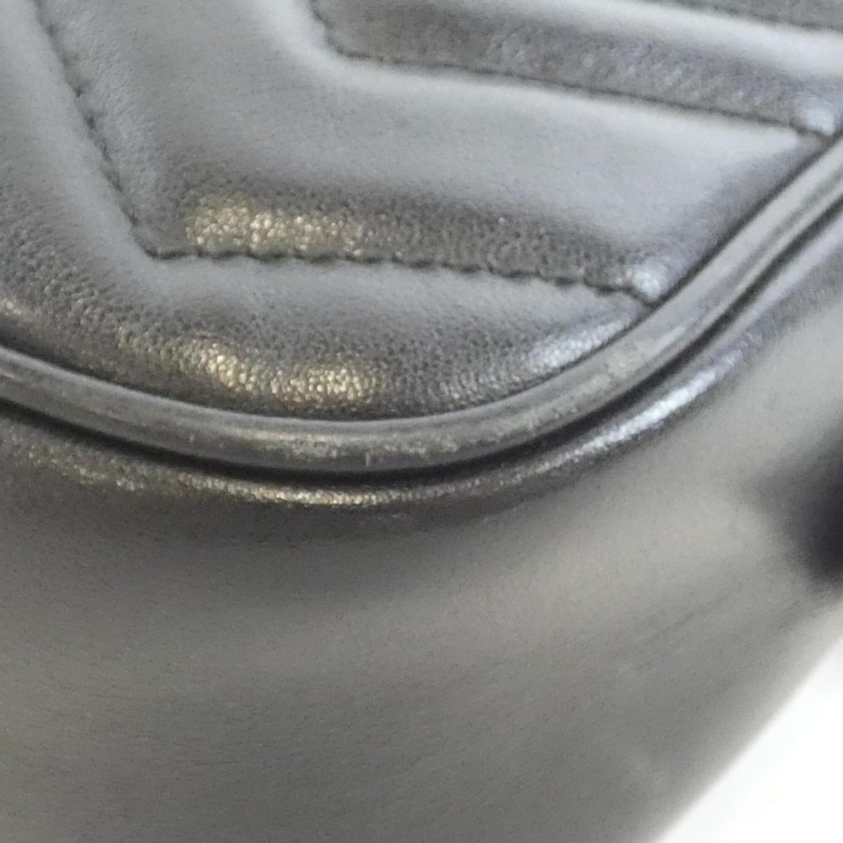 Gucci Black Quilting Leather Shoulder Bag (Pre-Owned)