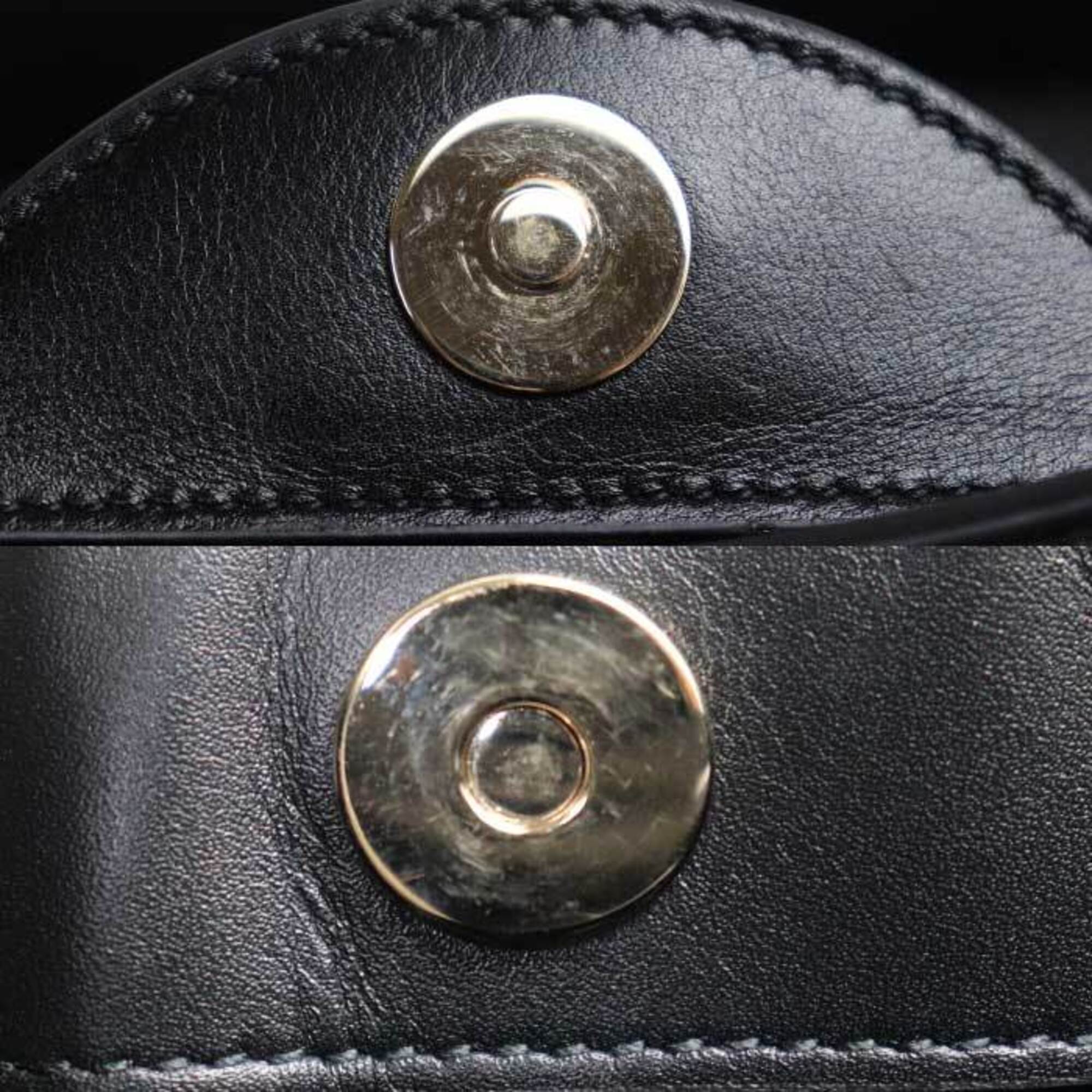 Gucci Black Leather Tote Bag (Pre-Owned)