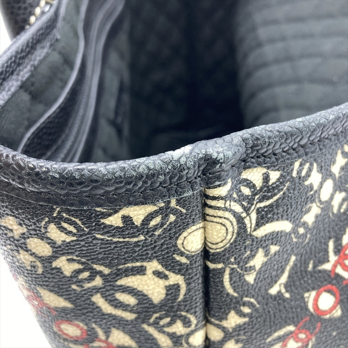 Chanel Black Pvc Leather Pouch Tote Bag (Pre-Owned)