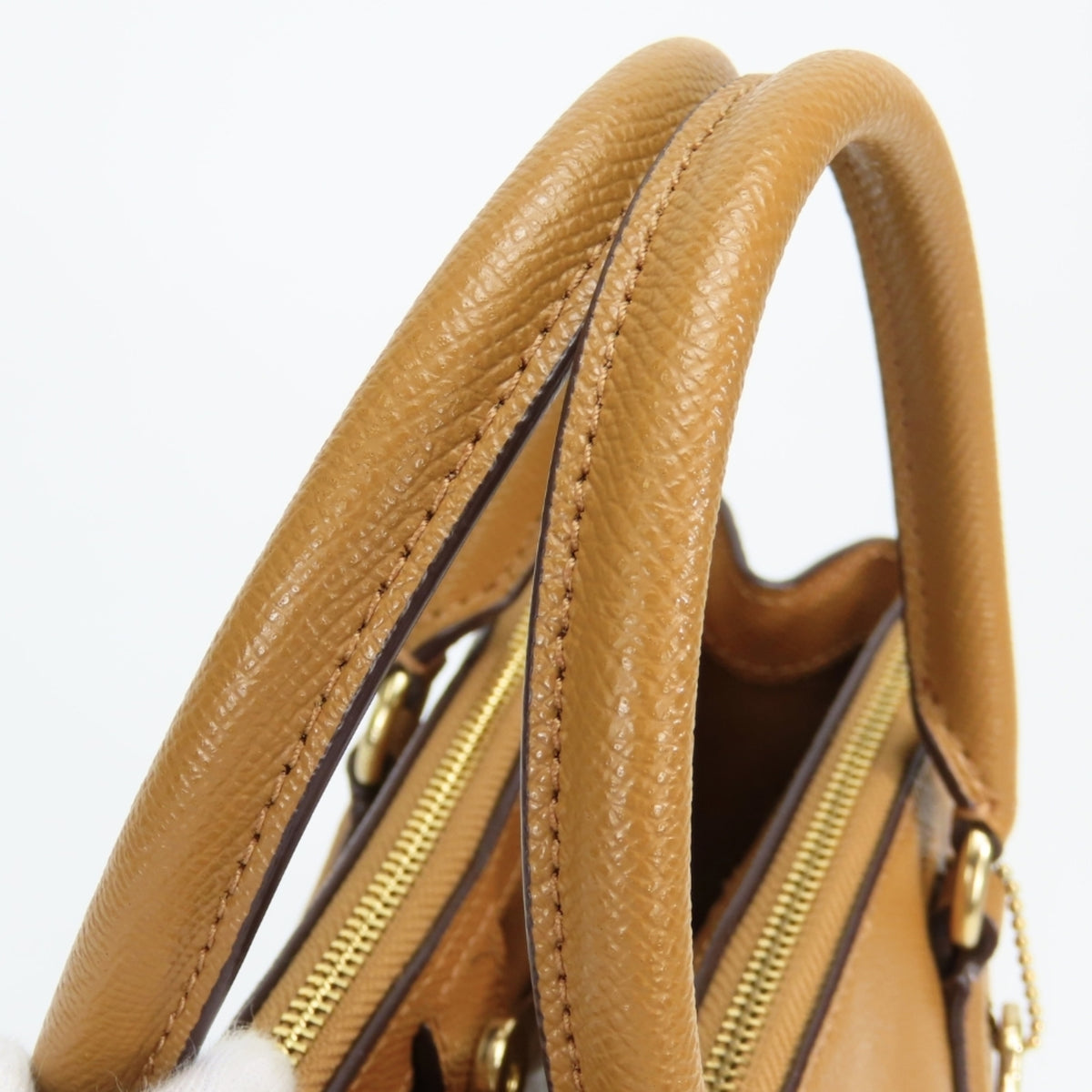 Coach Brown Camel Leather Handbag Shoulder Bag (Pre-Owned)