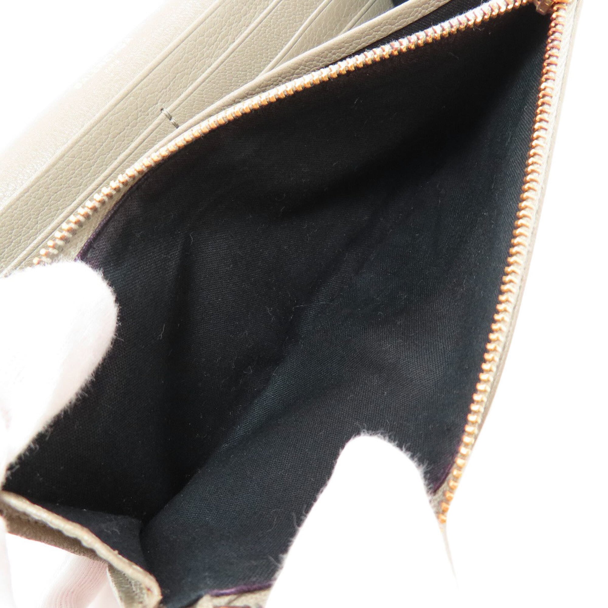 Balenciaga Grayish Leather Long Wallet (Bi-Fold) (Pre-Owned)