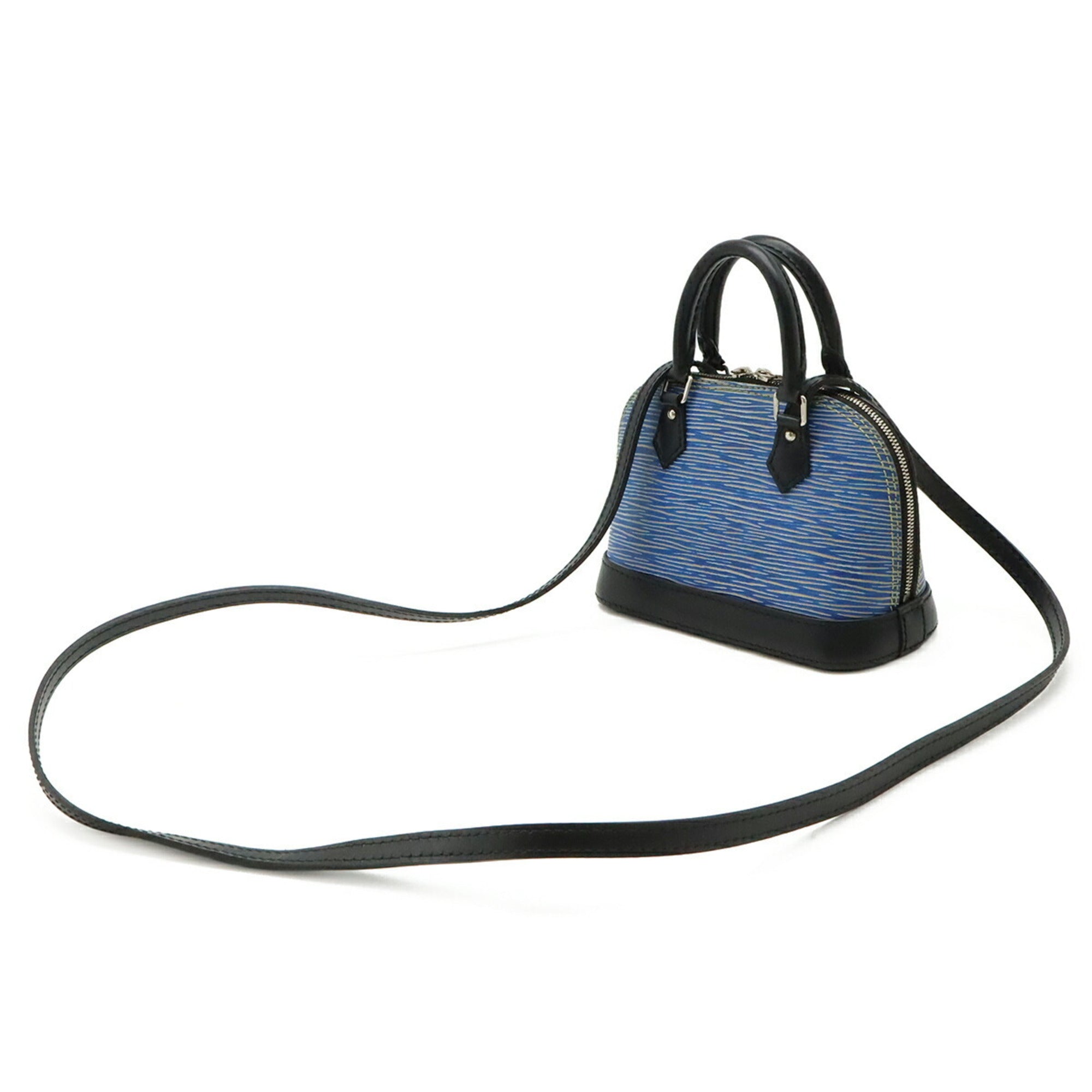 Louis Vuitton Light Blue Denim Handbag Shoulder Bag (Pre-Owned)