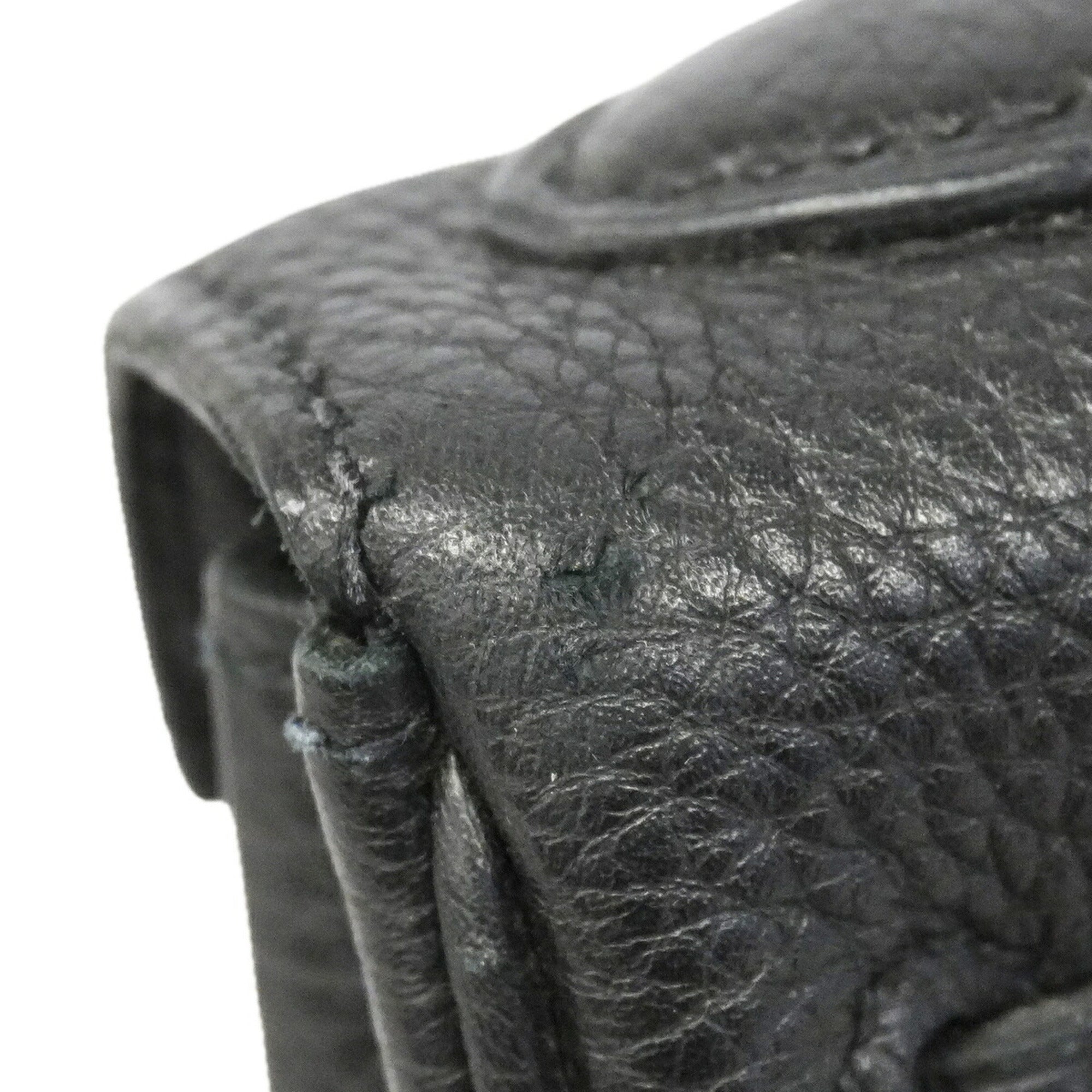 Hermes Black Togo Leather Handbag (Pre-Owned)
