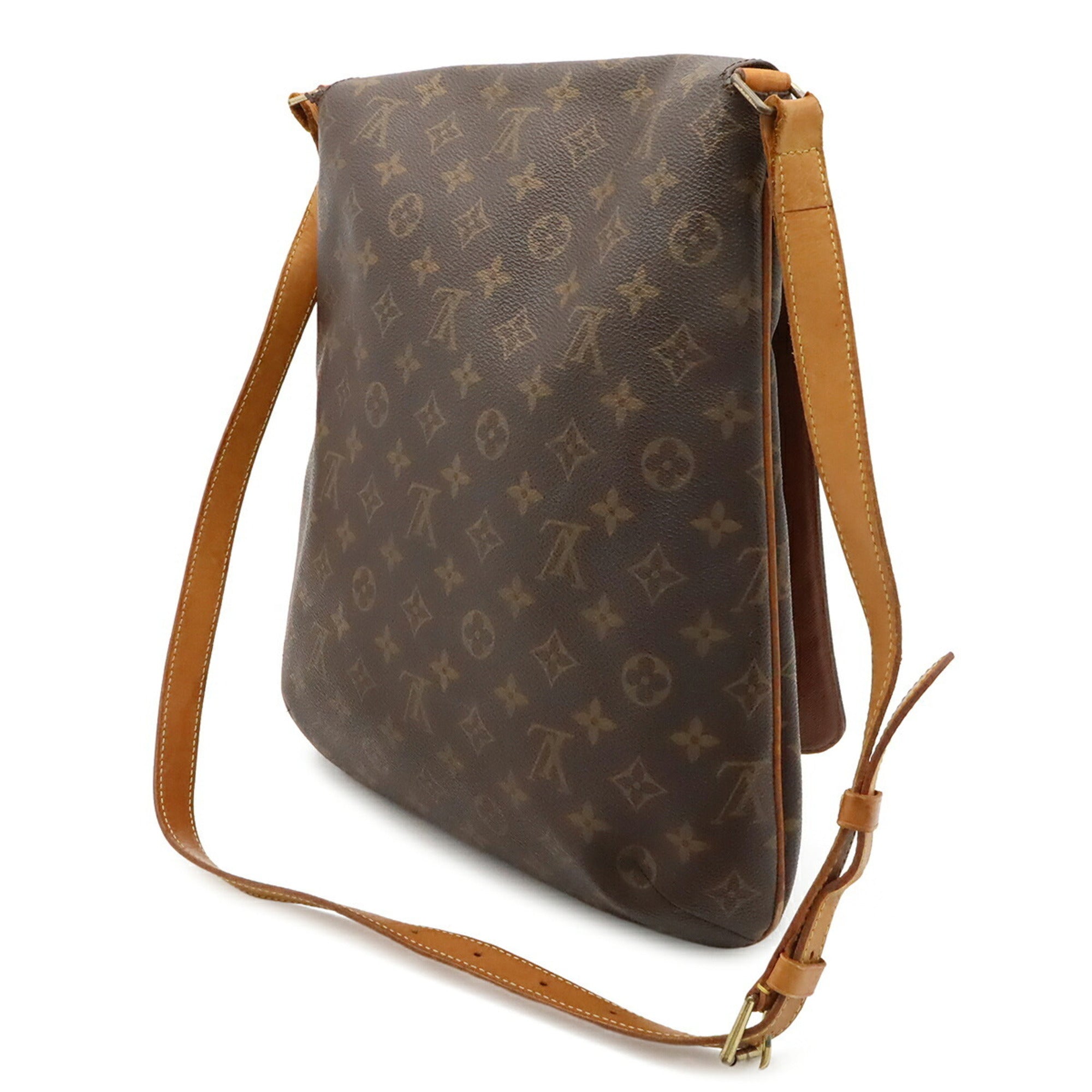 Louis Vuitton Brown Galle Monogram White Monogram Shoulder Bag (Pre-Owned)
