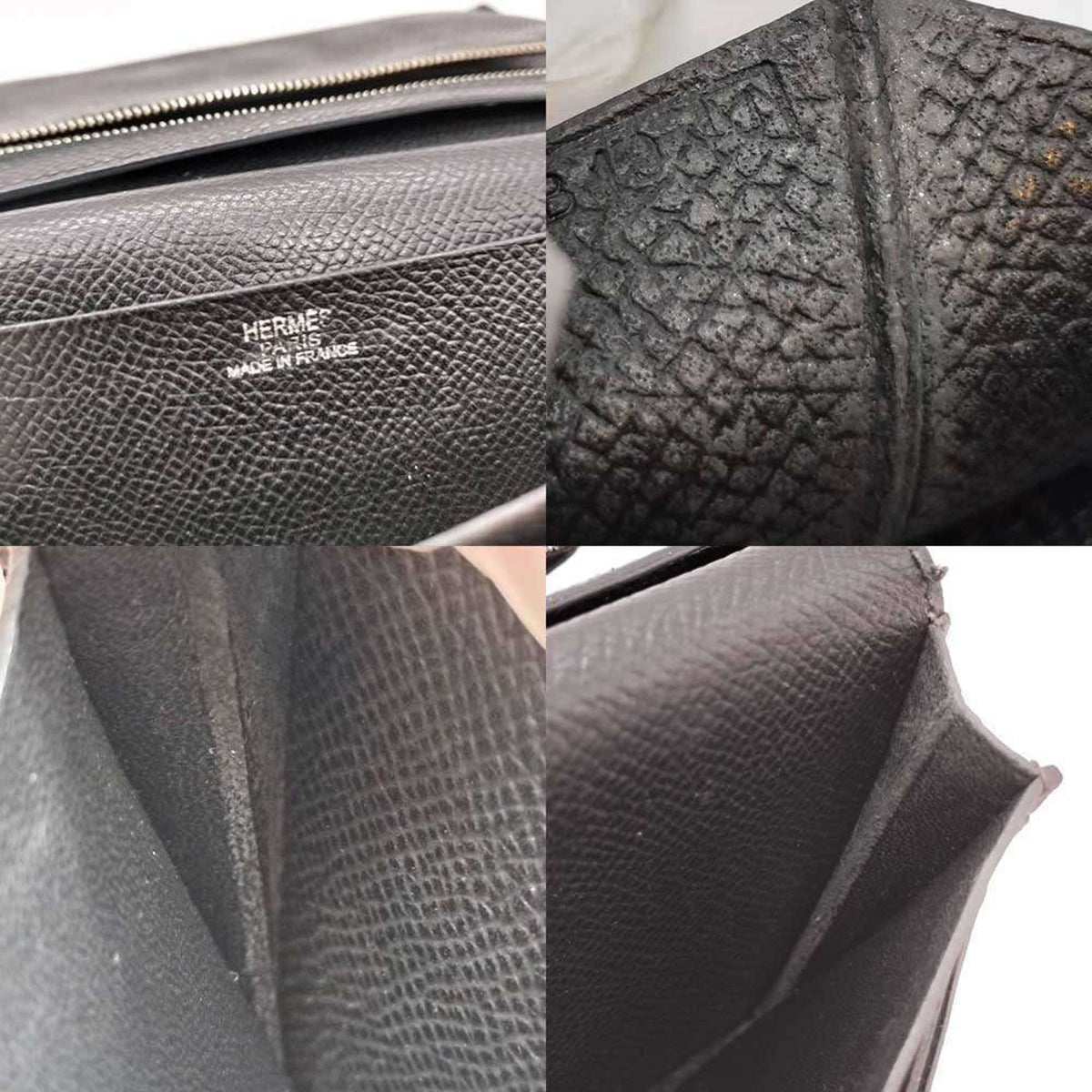 Hermes Dark Gray Epsom Leather Wallet (Bi-Fold) (Pre-Owned)